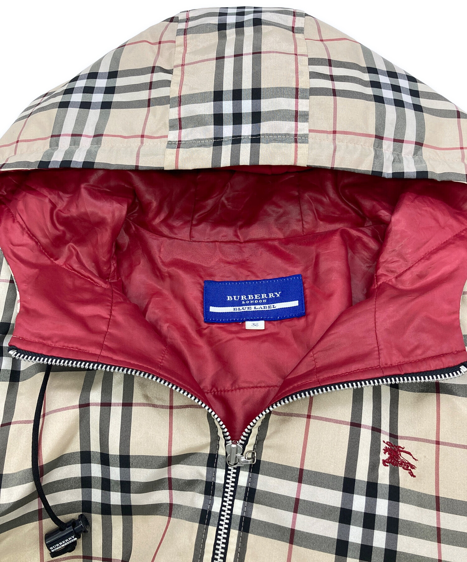 BURBERRY BLUE LABEL チェック柄ジャケット 中古・古着通販】BURBERRY BLUE LABEL (バーバリー ブルー レーベル