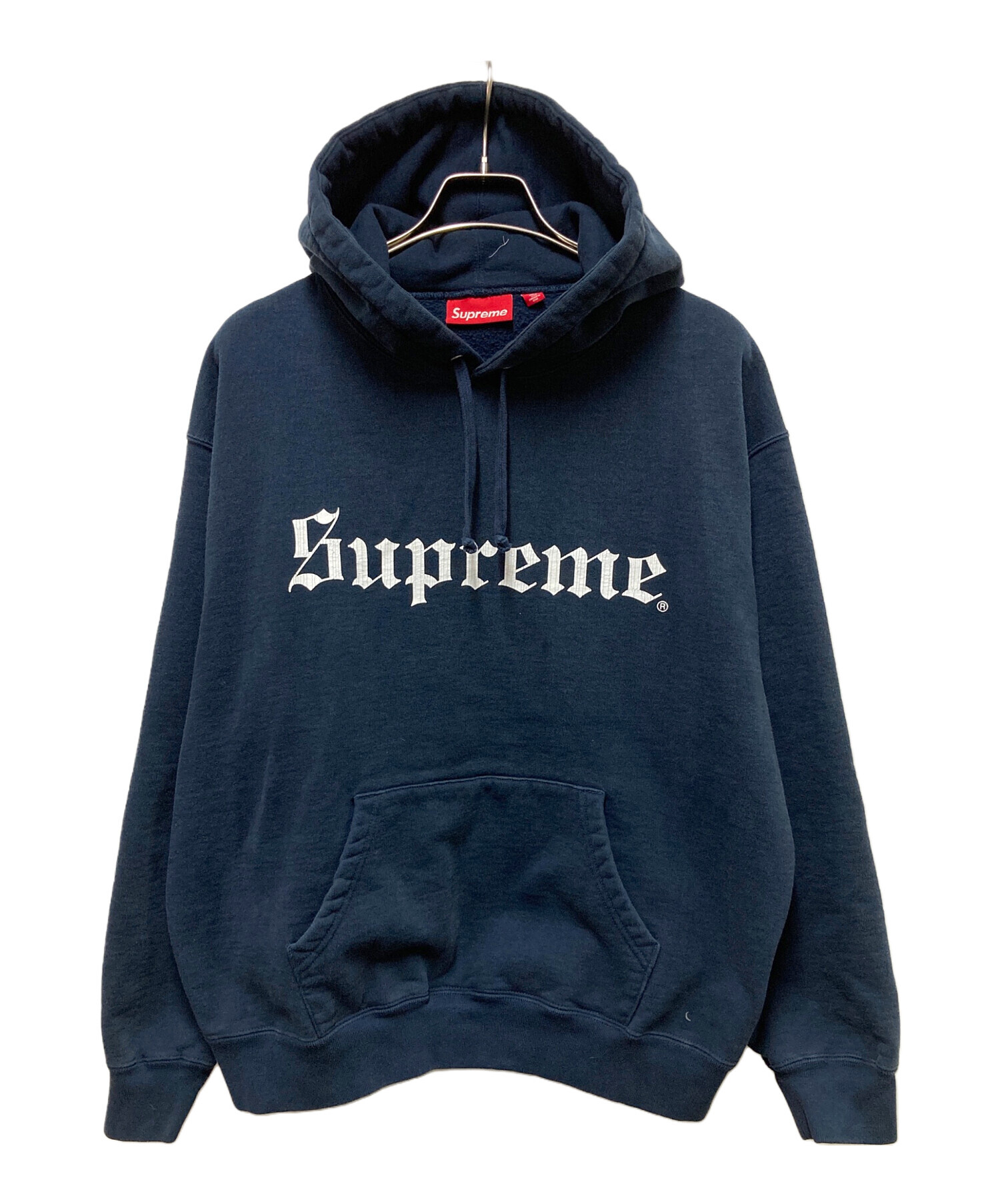 トップス Supreme WashedOldEnglishHoodedSweatshirt Supreme Washed Old English Hooded Sweatshirt Heather Grey Men's