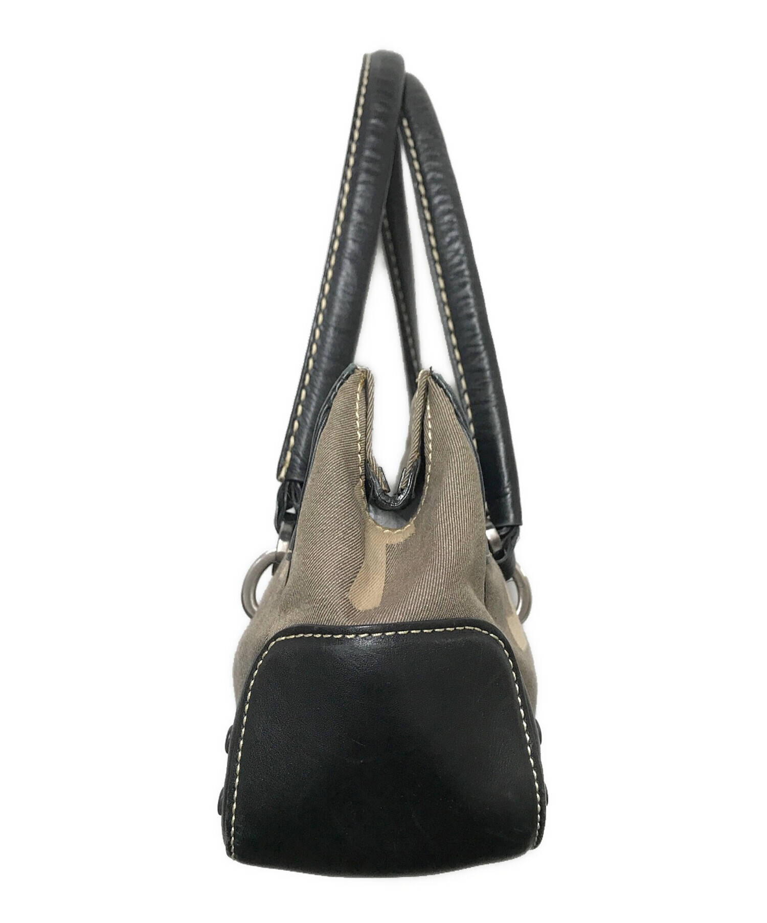 Tod’s ワンショルダー　革　ベージュバッグ 中古・古着通販】TOD'S (トッズ) ワンショルダーバッグ ブラック