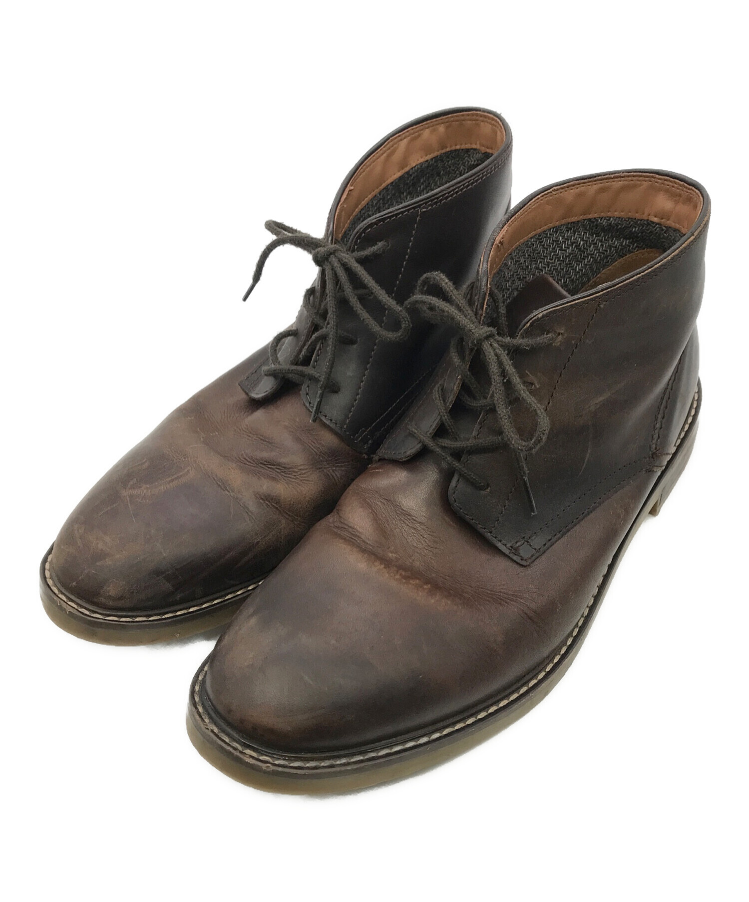 中古・古着通販】CLARKS (クラークス) チャッカブーツ ブラウン サイズ