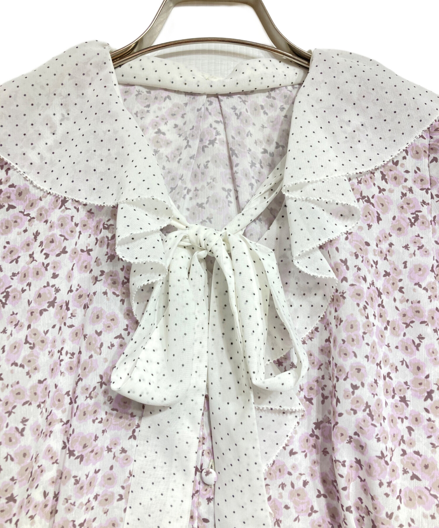 中古・古着通販】Lily Brown (リリーブラウン) バイカラーフラワー 