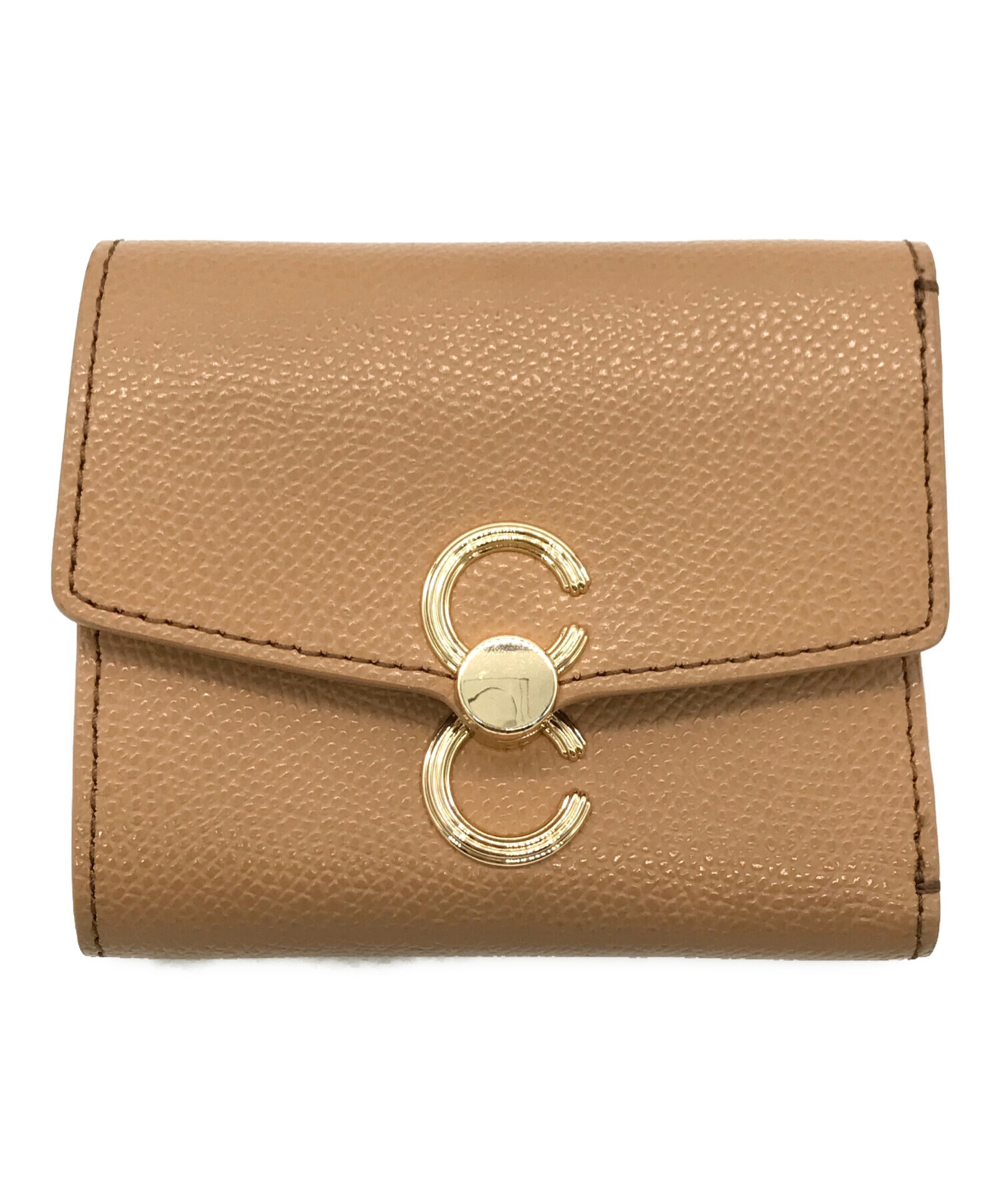 中古・古着通販】CAFUNE (カフネ) Double-C Wallet ブラウン｜ブランド