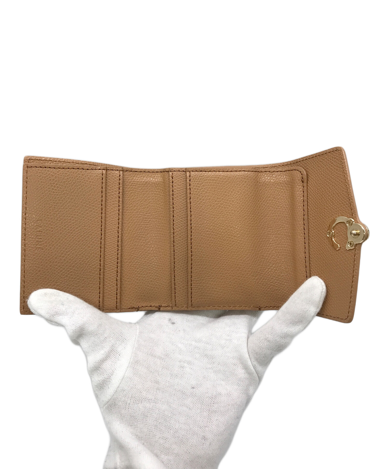 中古・古着通販】CAFUNE (カフネ) Double-C Wallet ブラウン｜ブランド