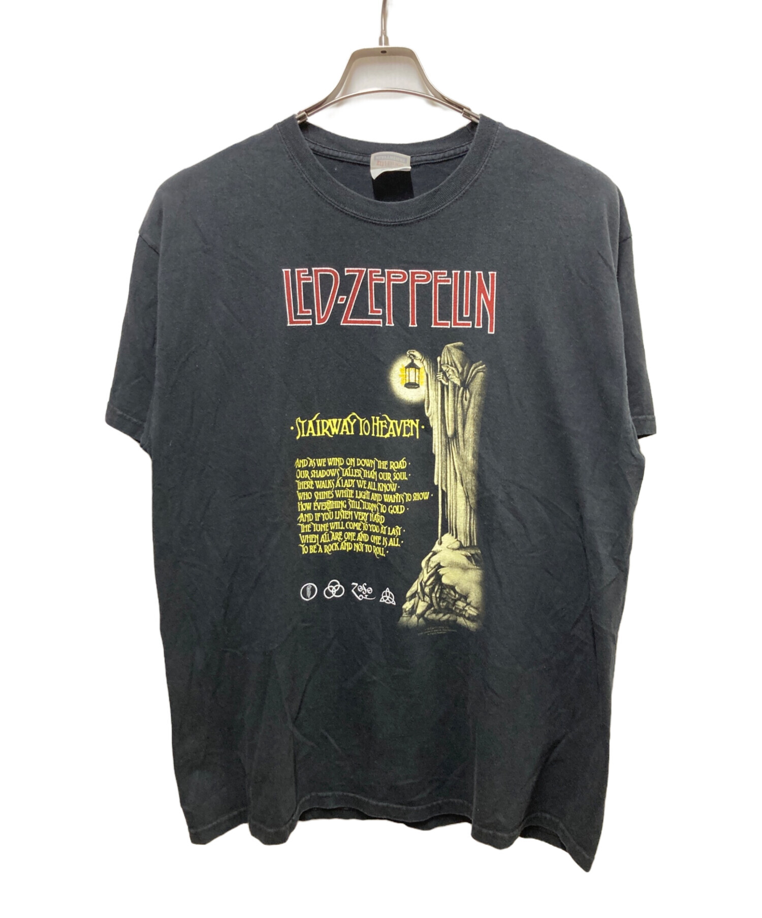 中古・古着通販】Hanes (ヘインズ) バンドTシャツ ブラック サイズ:L
