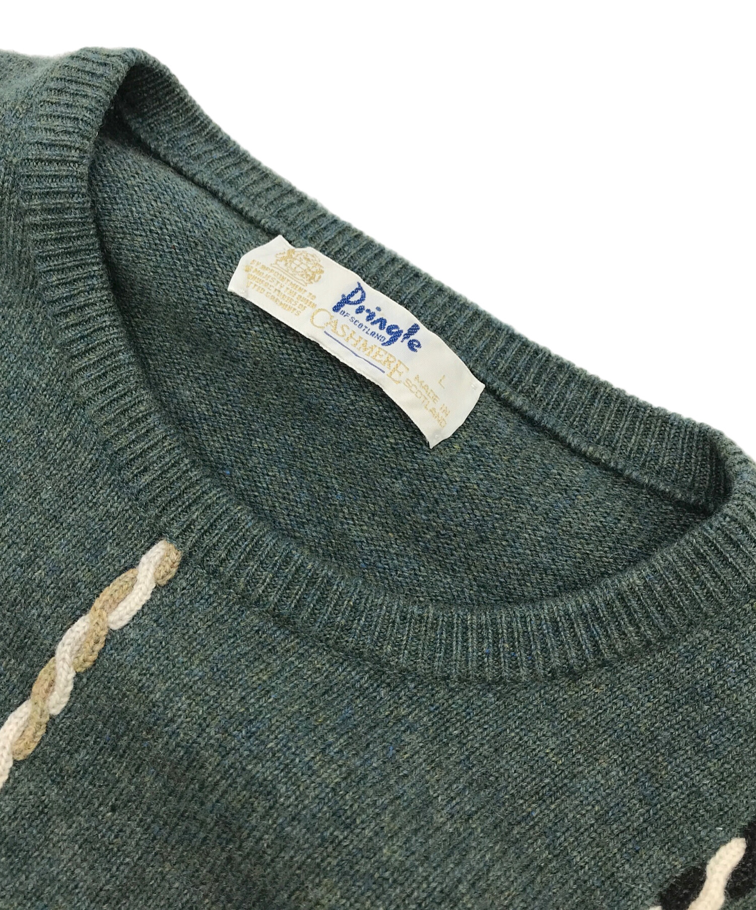 中古・古着通販】Pringle (プリングル) カシミヤニット グリーン