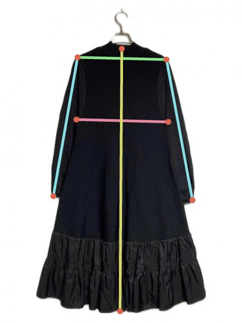 中古・古着通販】ANAYI (アナイ) ニットタフタティアードワンピース