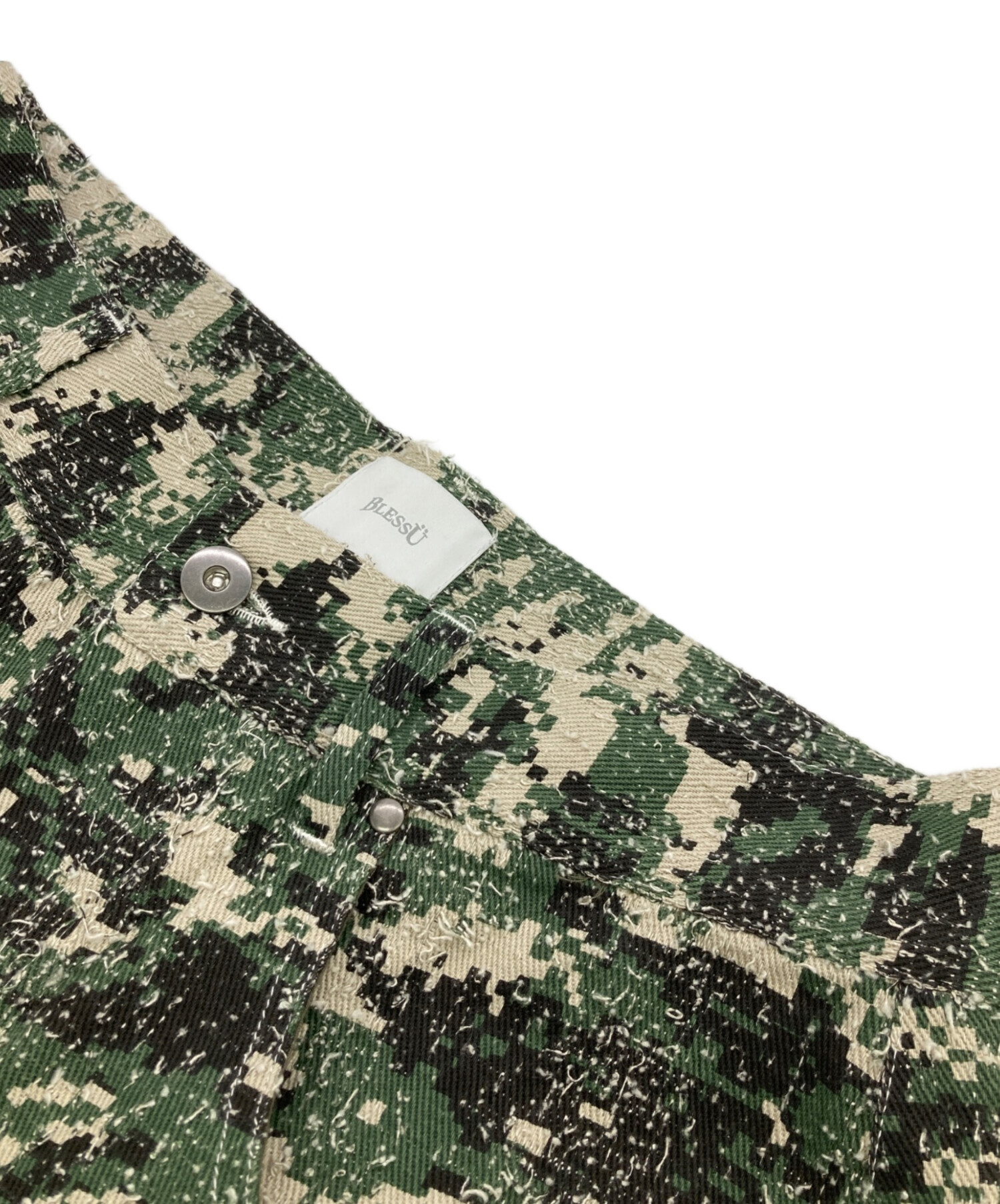 中古・古着通販】blessU (ブレスユー) デジタルカモカーゴバギーパンツ