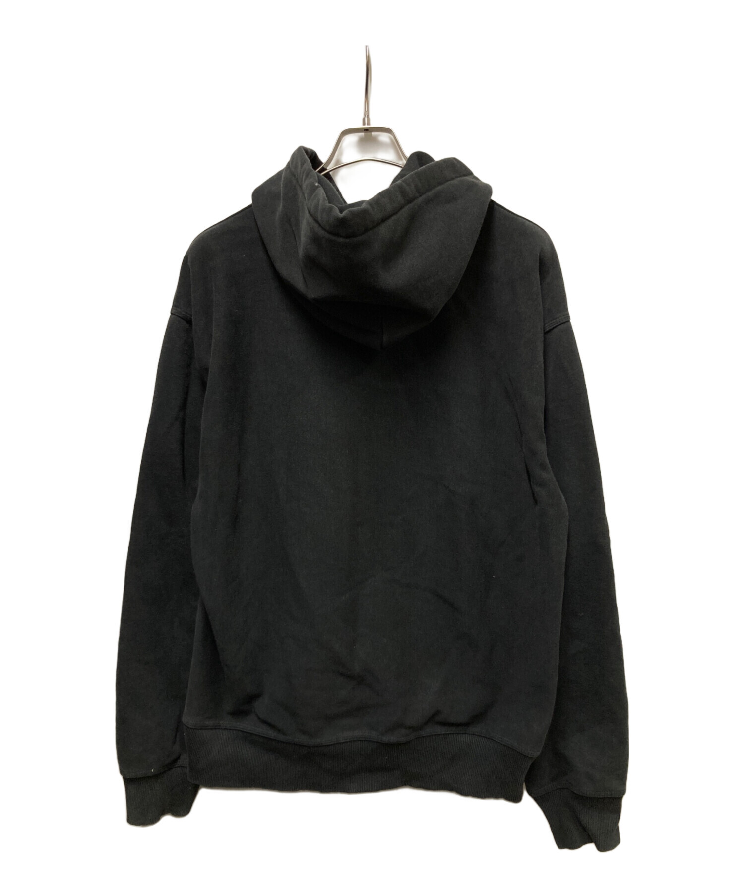 ステューシー STUSSY 刺繍 黒 パーカー L 【公式通販】