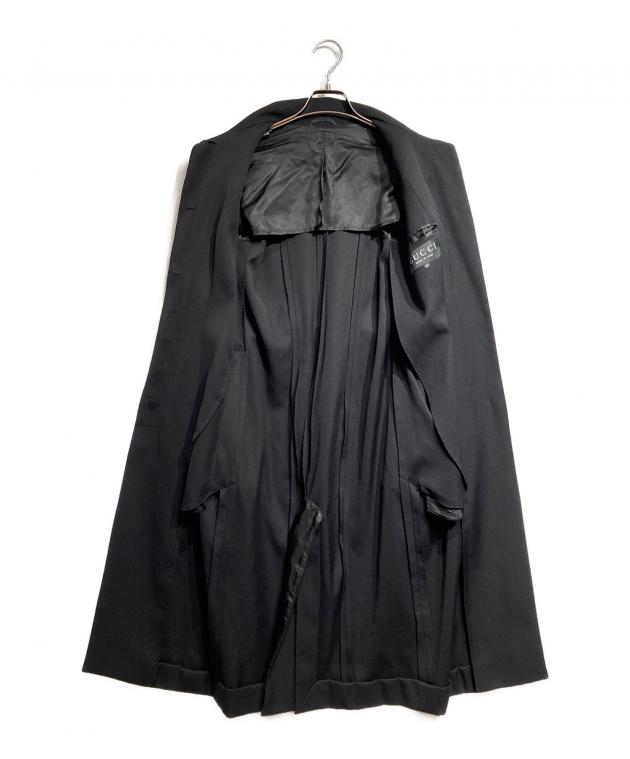 中古・古着通販】GUCCI (グッチ) Wool Gabardine Flare Sleeve Coat