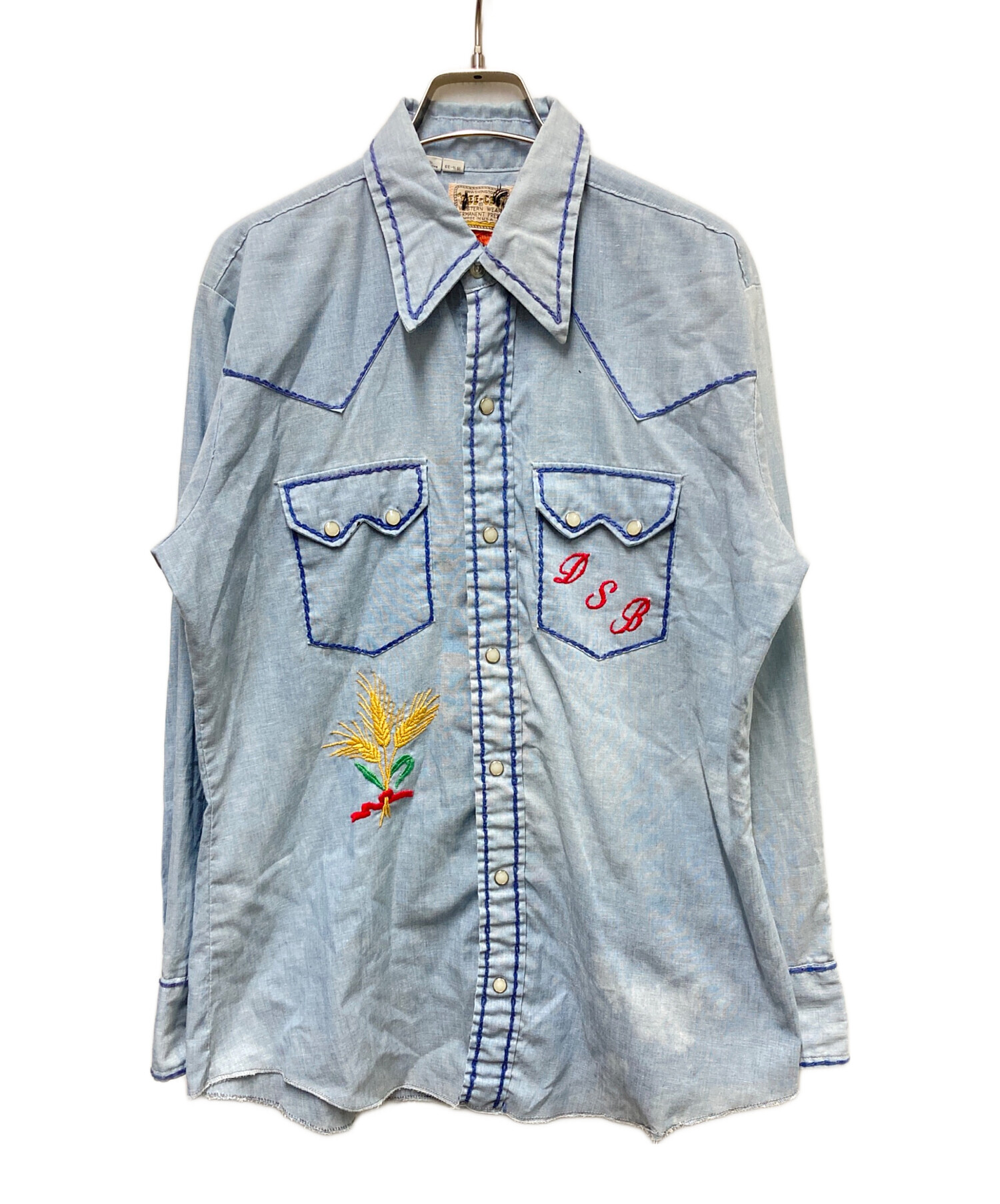 中古・古着通販】DEE CEE (ディーシー) 80s刺繍ウエスタンシャツ