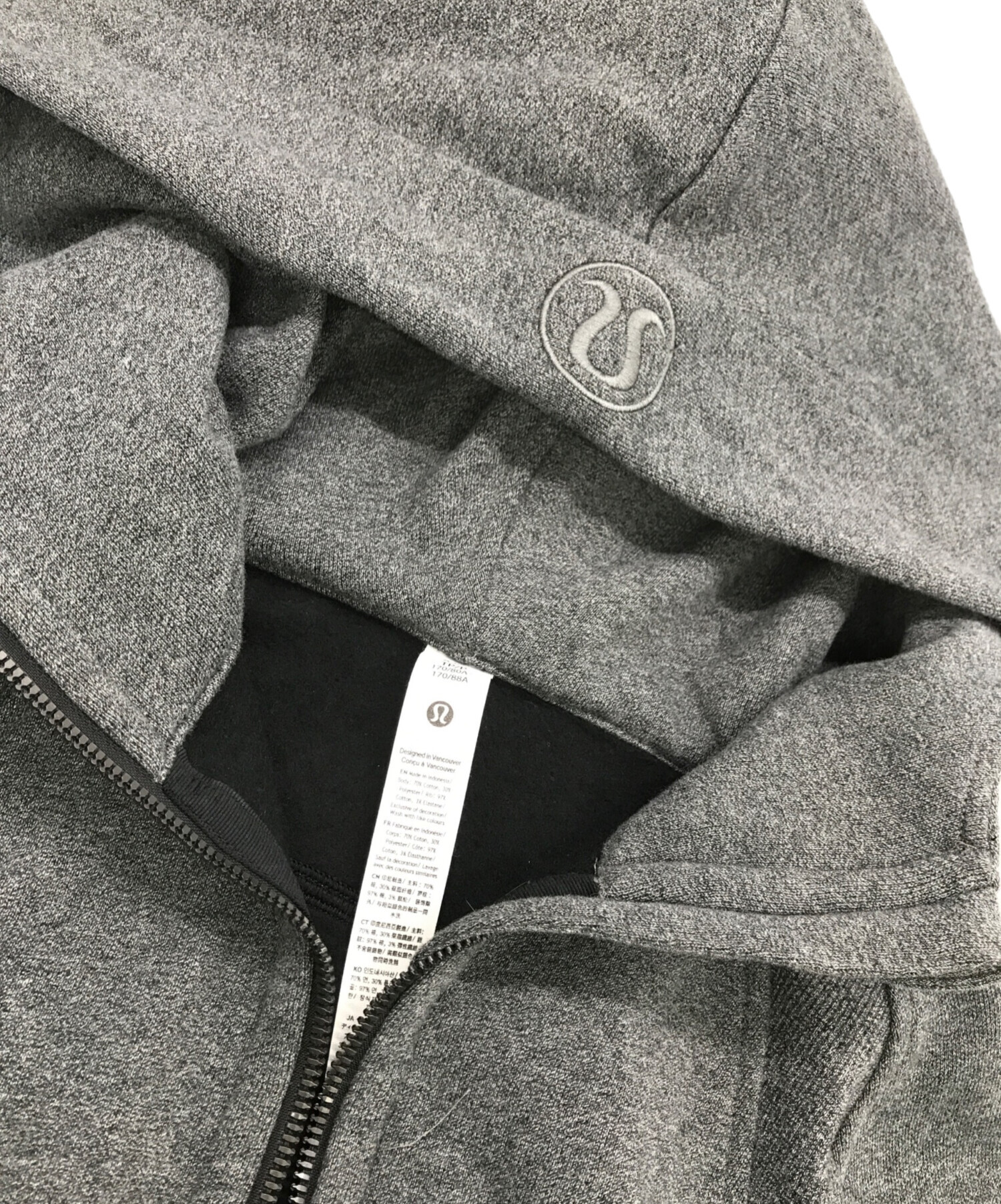 Lululemon ルルレモン ジップパーカー 格子柄 12サイズ org.jpg