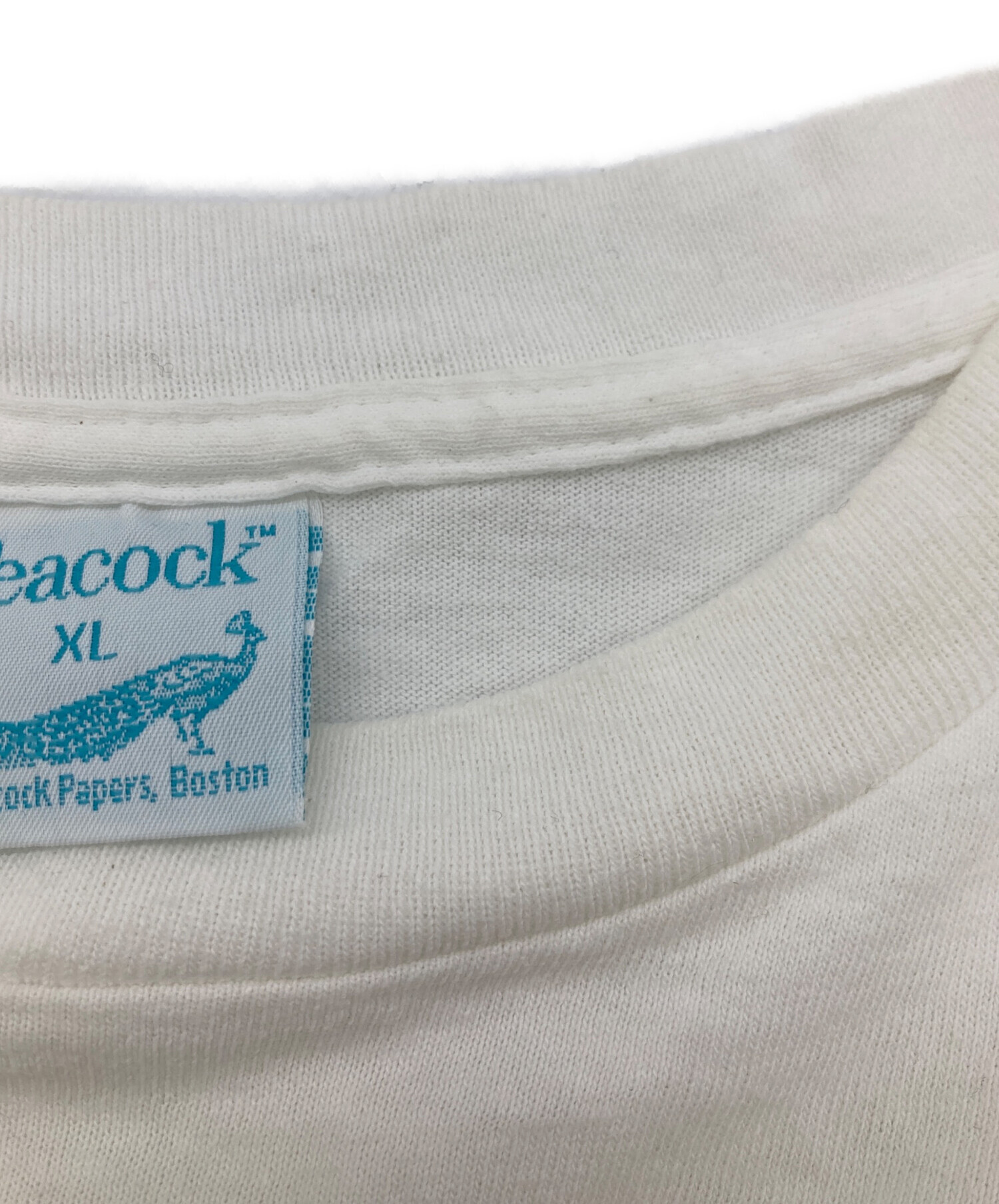 中古・古着通販】PEACOCK (ピーコック) 90s 40 YEARS AGO tee ホワイト
