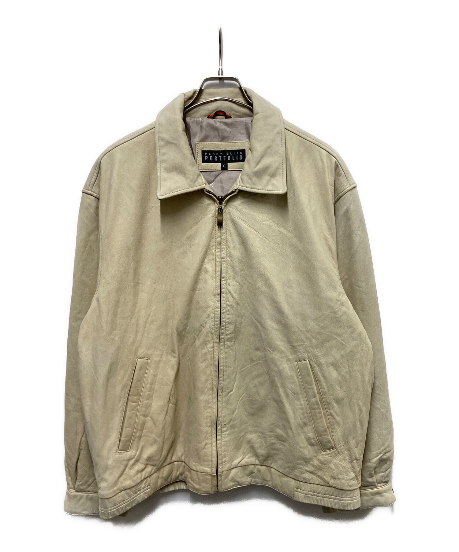中古・古着通販】PERRY ELLIS (ペリーエリス) レザージャケット 