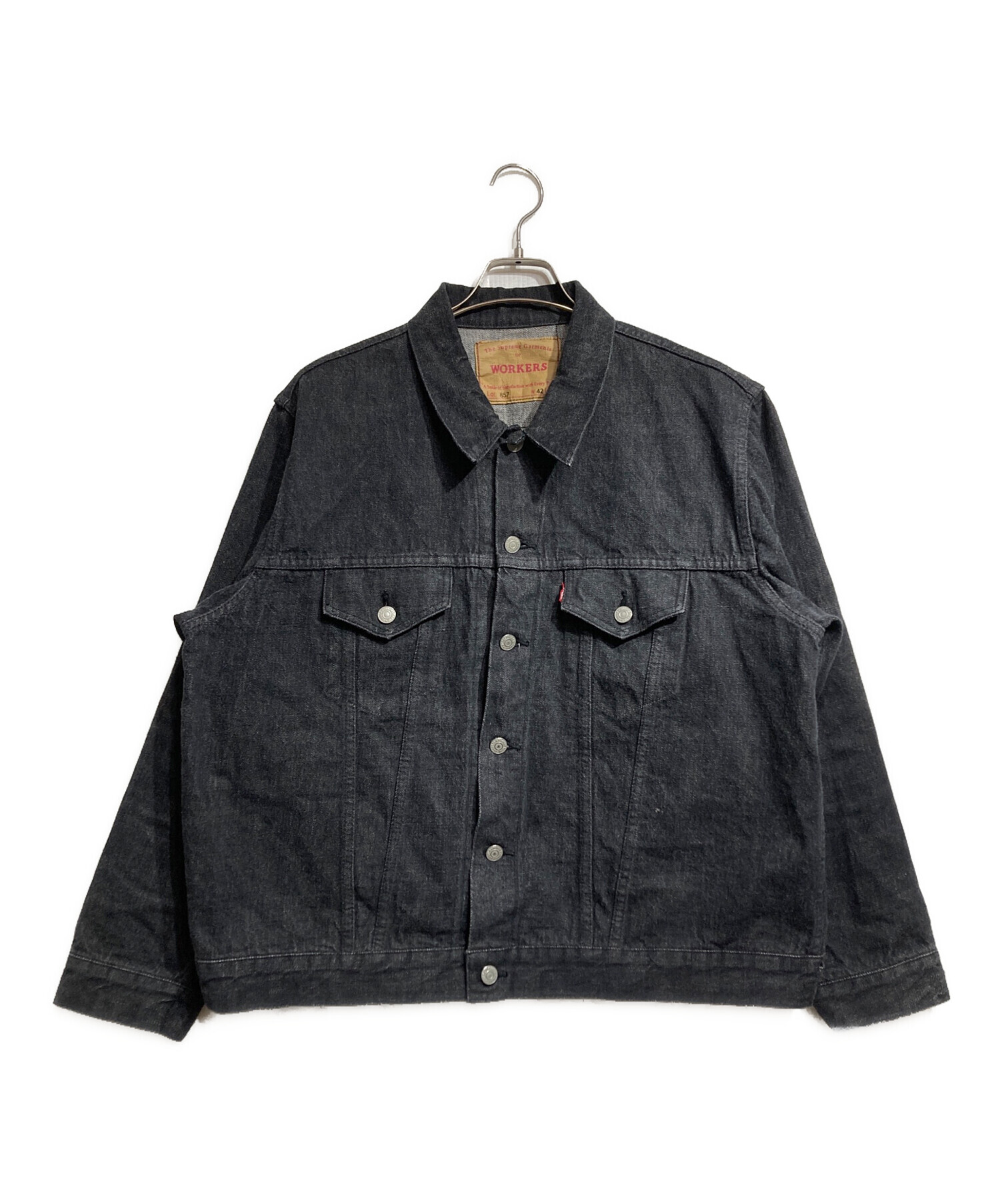 ワーカーズ デニムジャケット　サイズ42 中古・古着通販】WORKERS (ワーカーズ) Denim Jacket, Buckle Back
