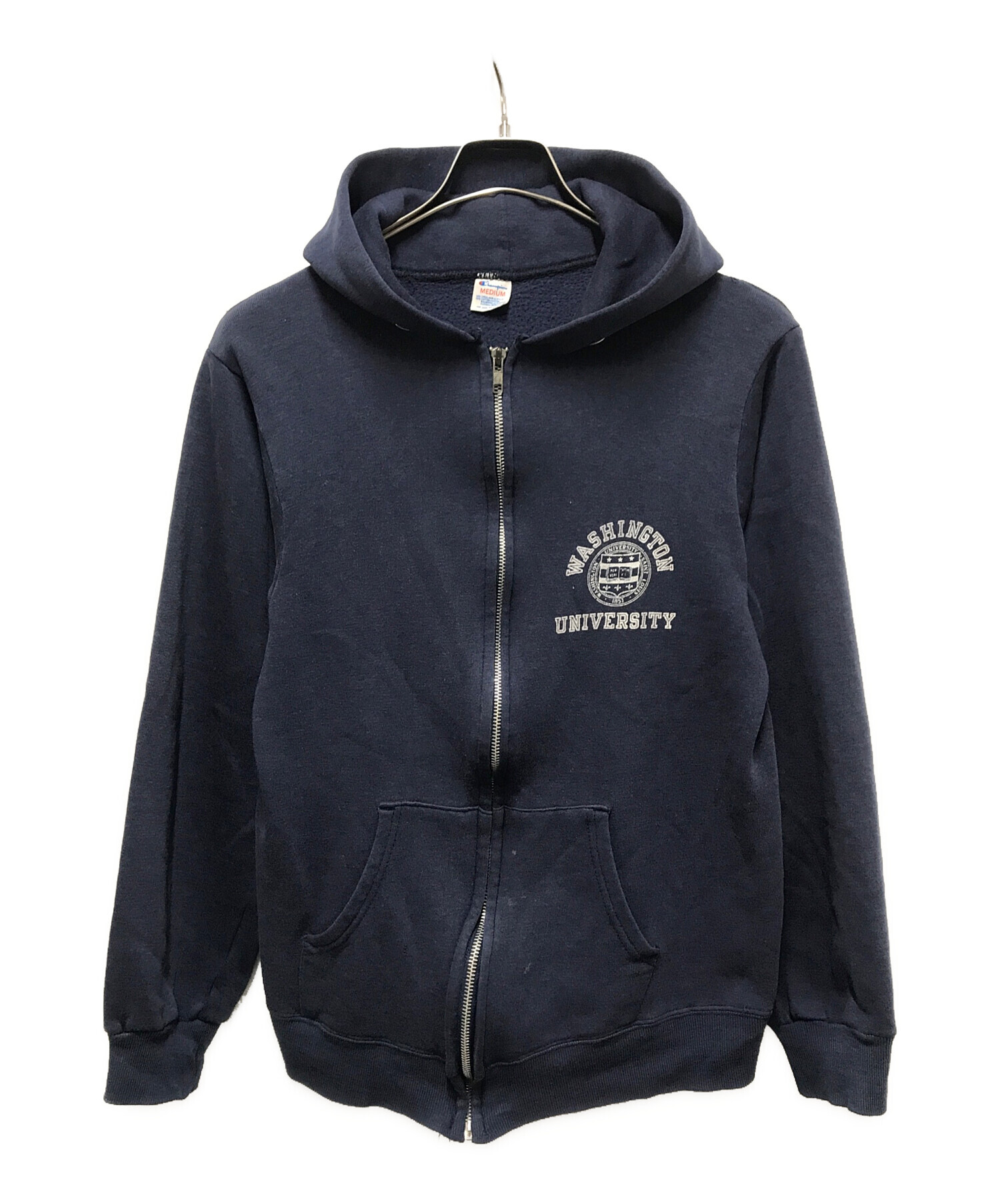 ヴィンテージ 80sジップパーカーフェード60s70sAKOMチャンピオン 中古・古着通販】Champion (チャンピオン) 80s カレッジプリントジップ