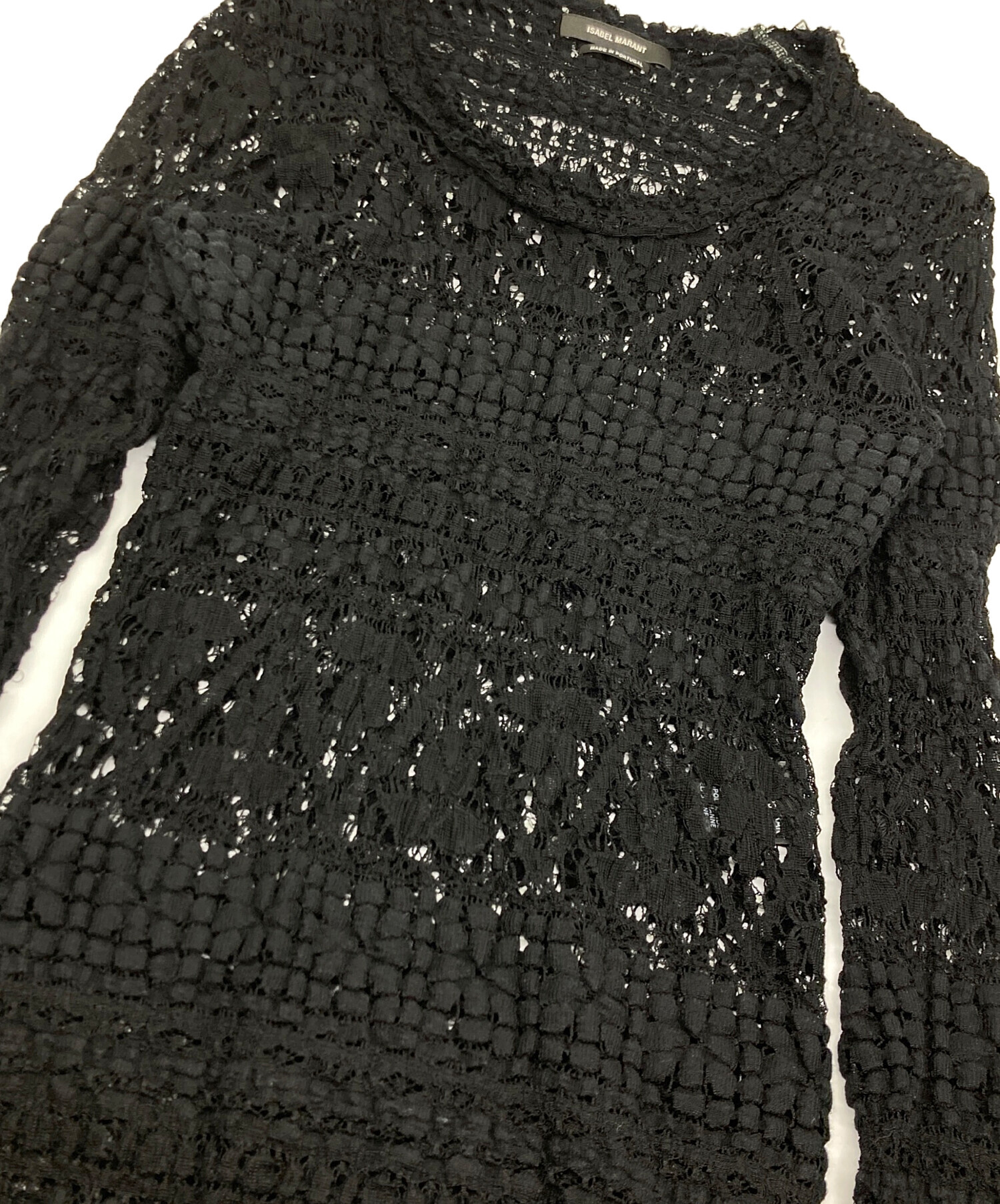 イザベルマラン / ノースリーブレーストップス 黒 MARANT ETOILE（マランエトワール）の「ISABEL MARANT レースアップ