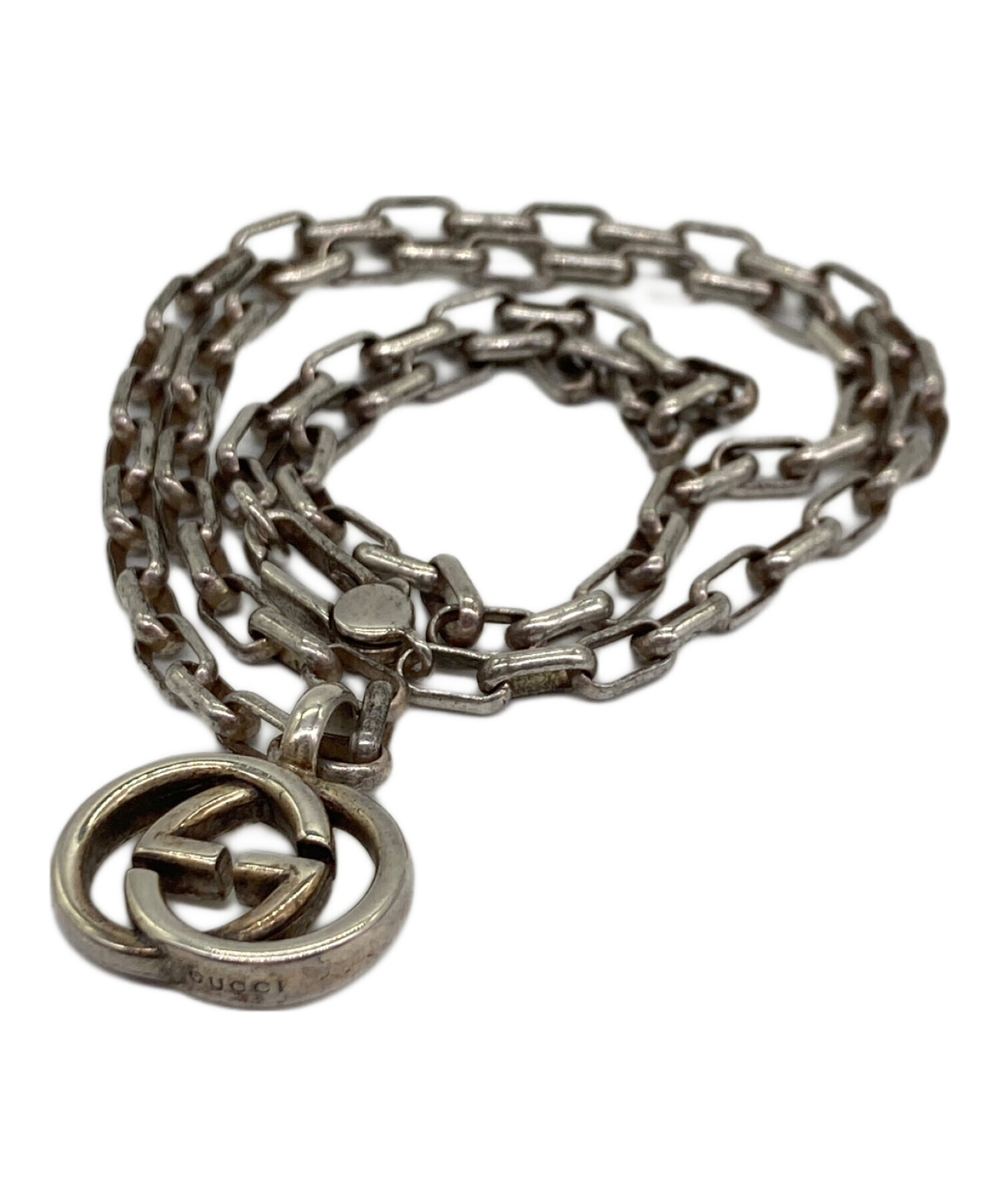 中古・古着通販】GUCCI (グッチ) インターロッキングGネックレス