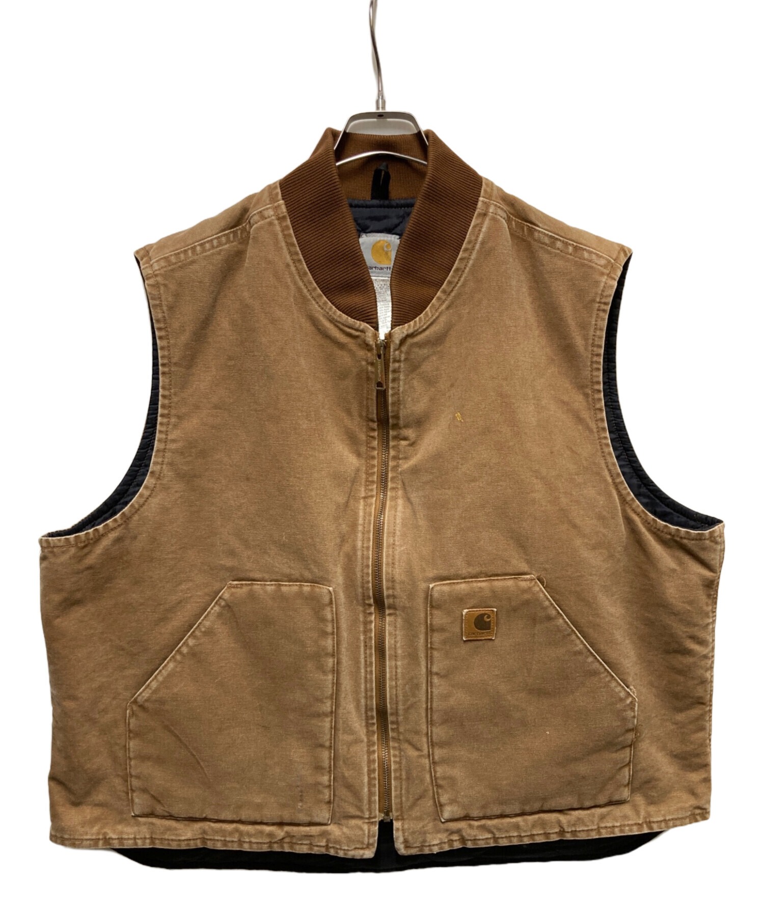 中古・古着通販】CarHartt (カーハート) ダックベスト ブラウン サイズ