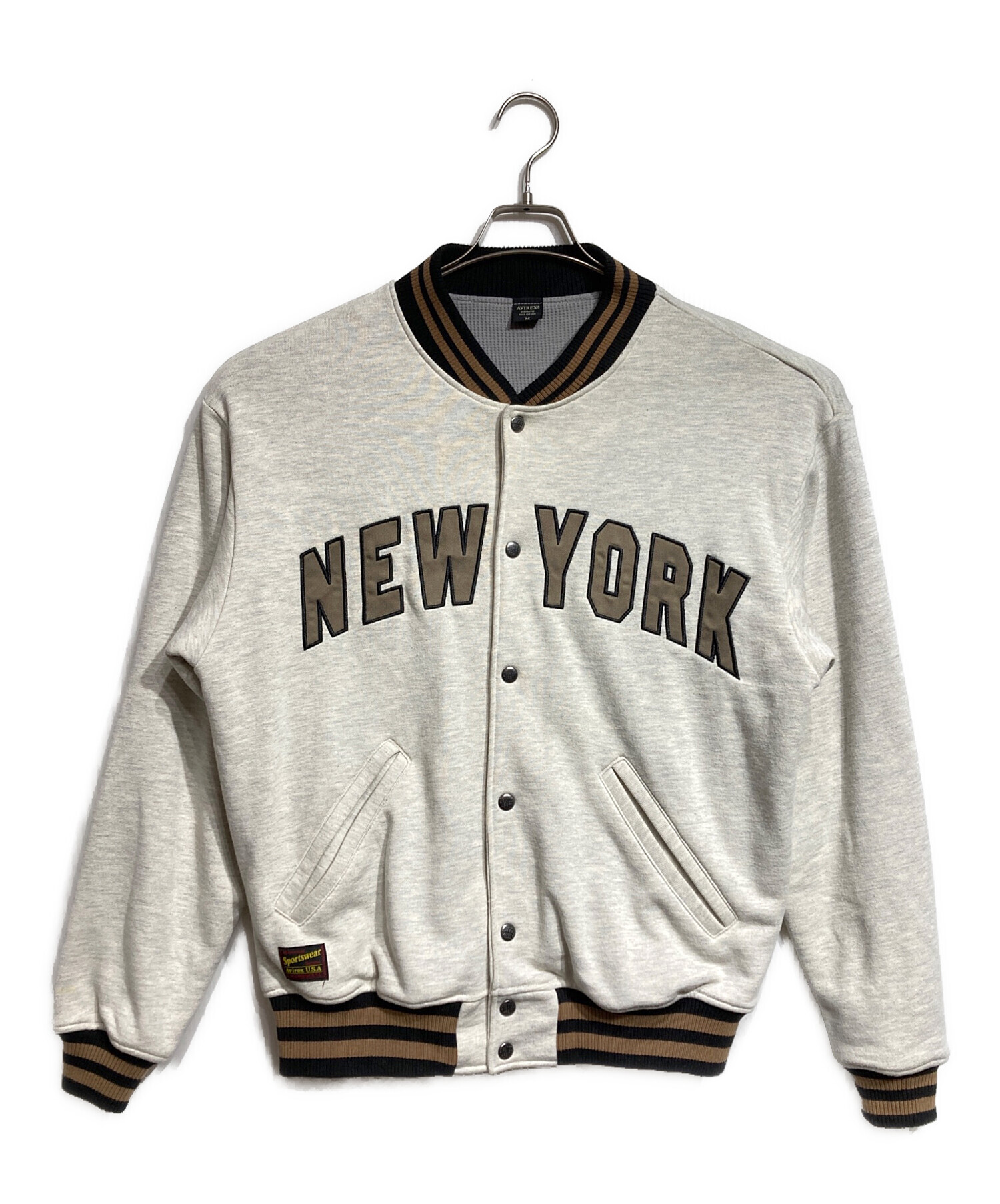 中古・古着通販】AVIREX (アヴィレックス) SWEAT STADIUM JACKET NYC