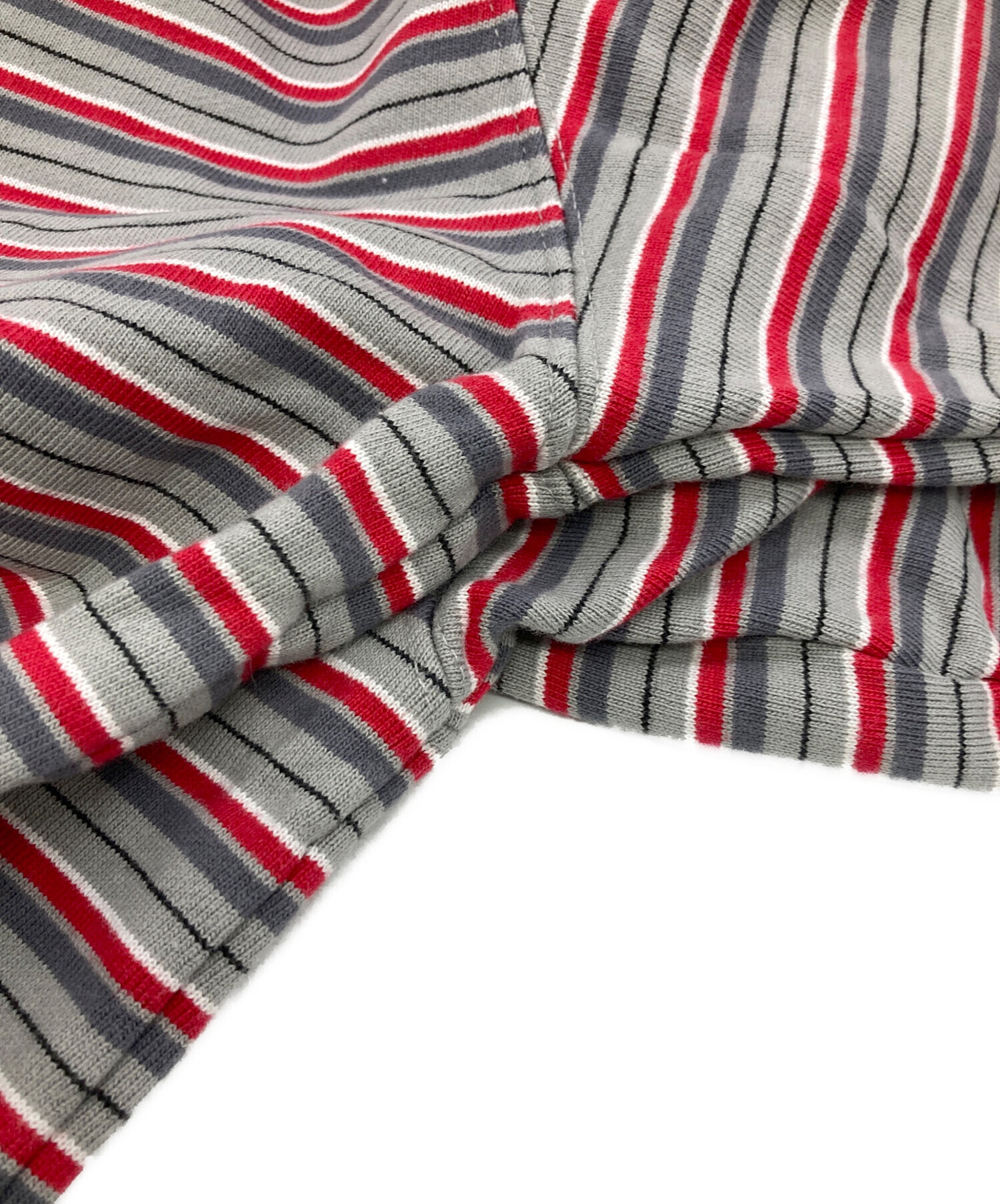 中古・古着通販】PACCBET (ラスベート) PIN STRIPE SWEAT グレー