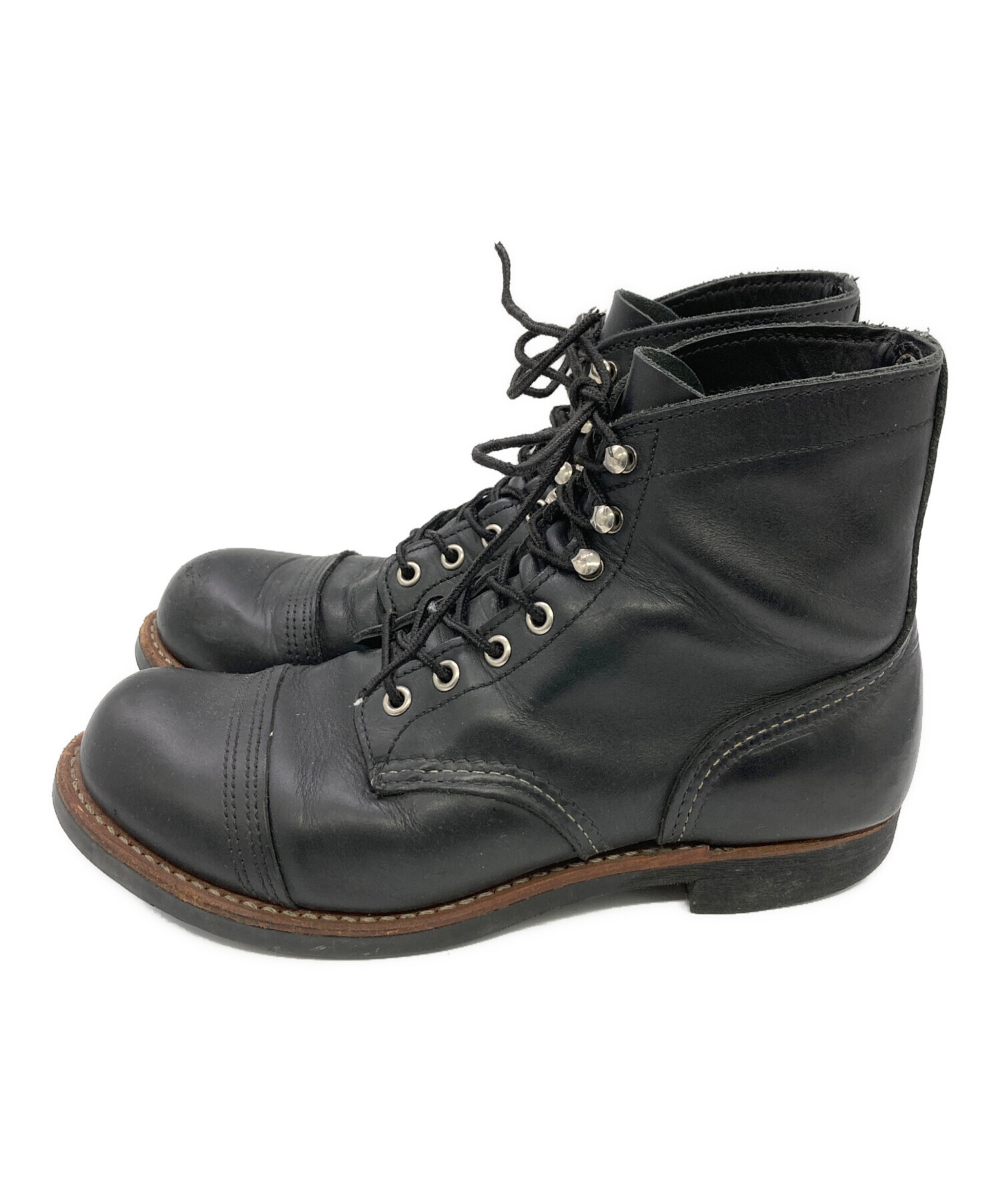 レッドウィング US7D 25cm アイアンレンジャー 35004213 中古・古着通販】RED WING (レッドウィング) IRON RANGER ブラック