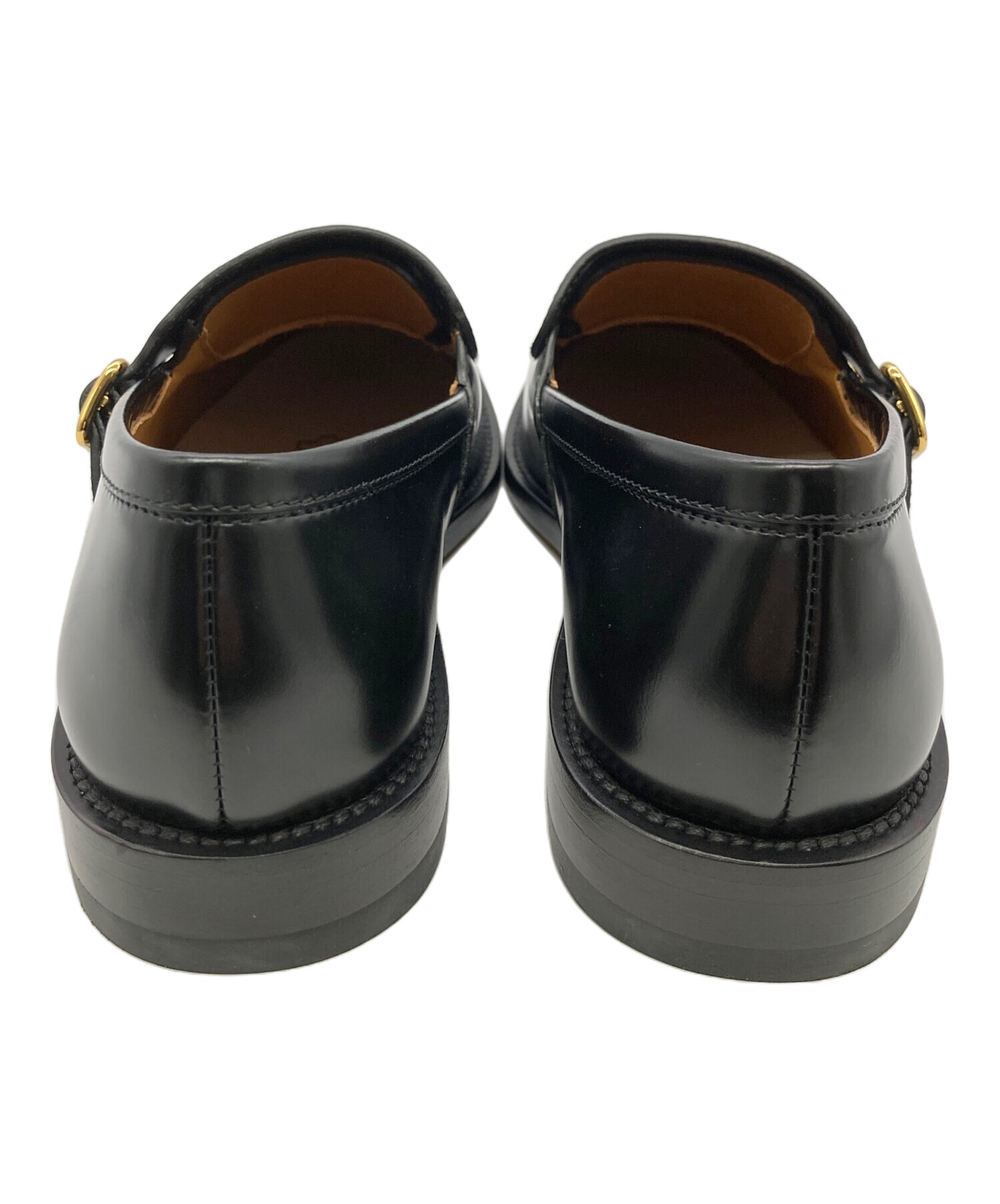 中古・古着通販】MARNI (マルニ) ダブルバックルローファー ブラック