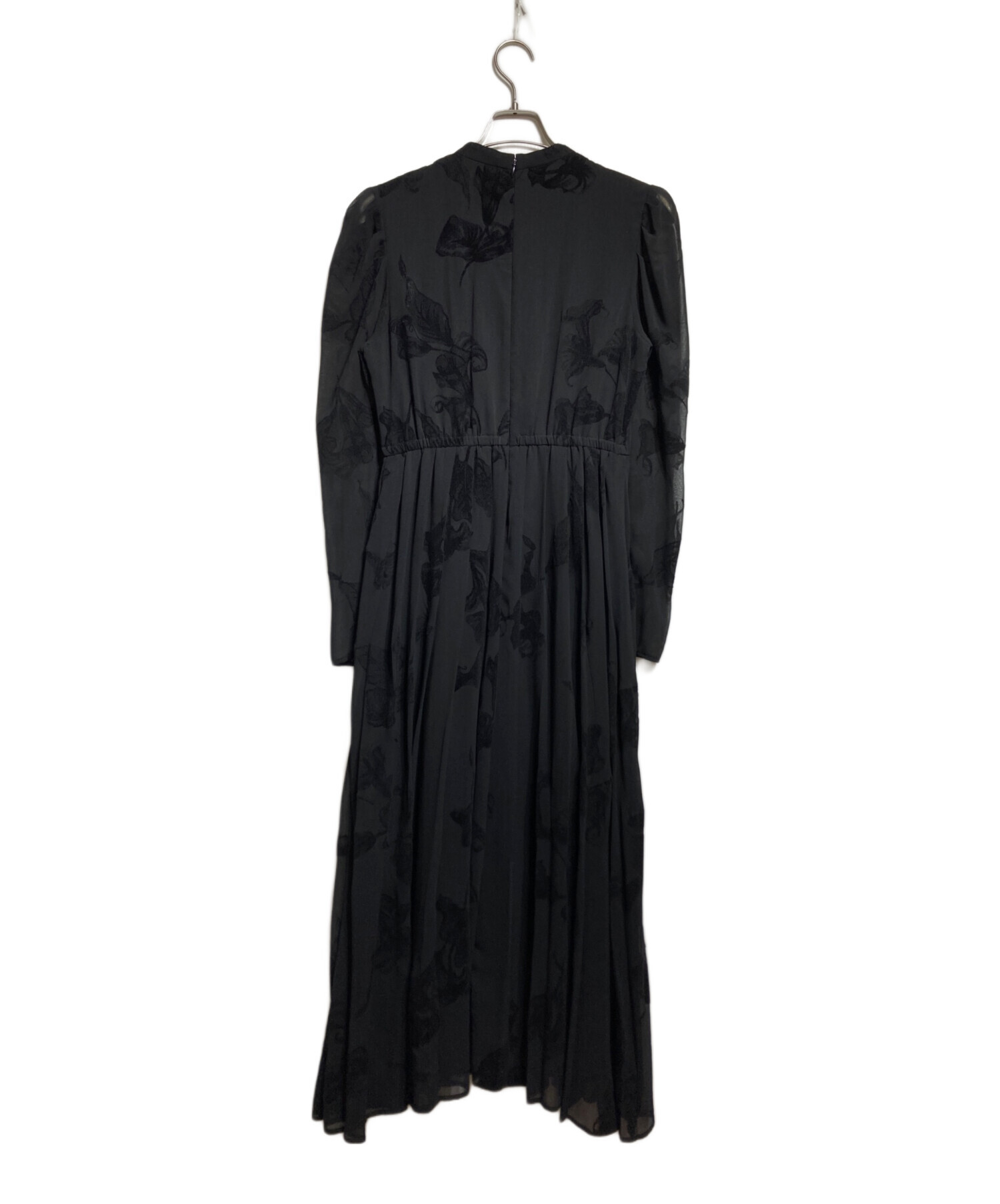 中古・古着通販】AMERI (アメリ) UND CALLA FLOCKY DRESS ブラック
