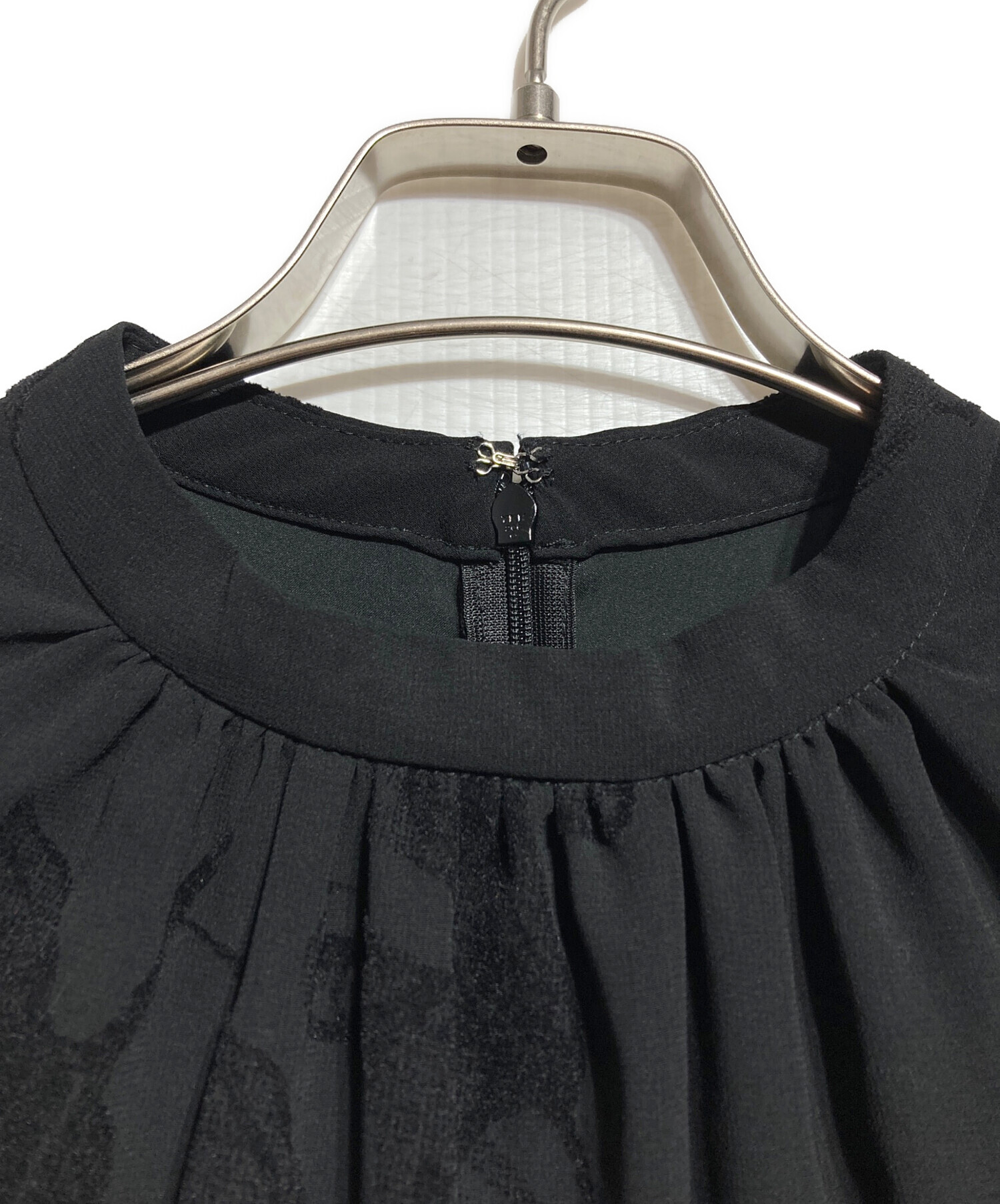 中古・古着通販】AMERI (アメリ) UND CALLA FLOCKY DRESS ブラック