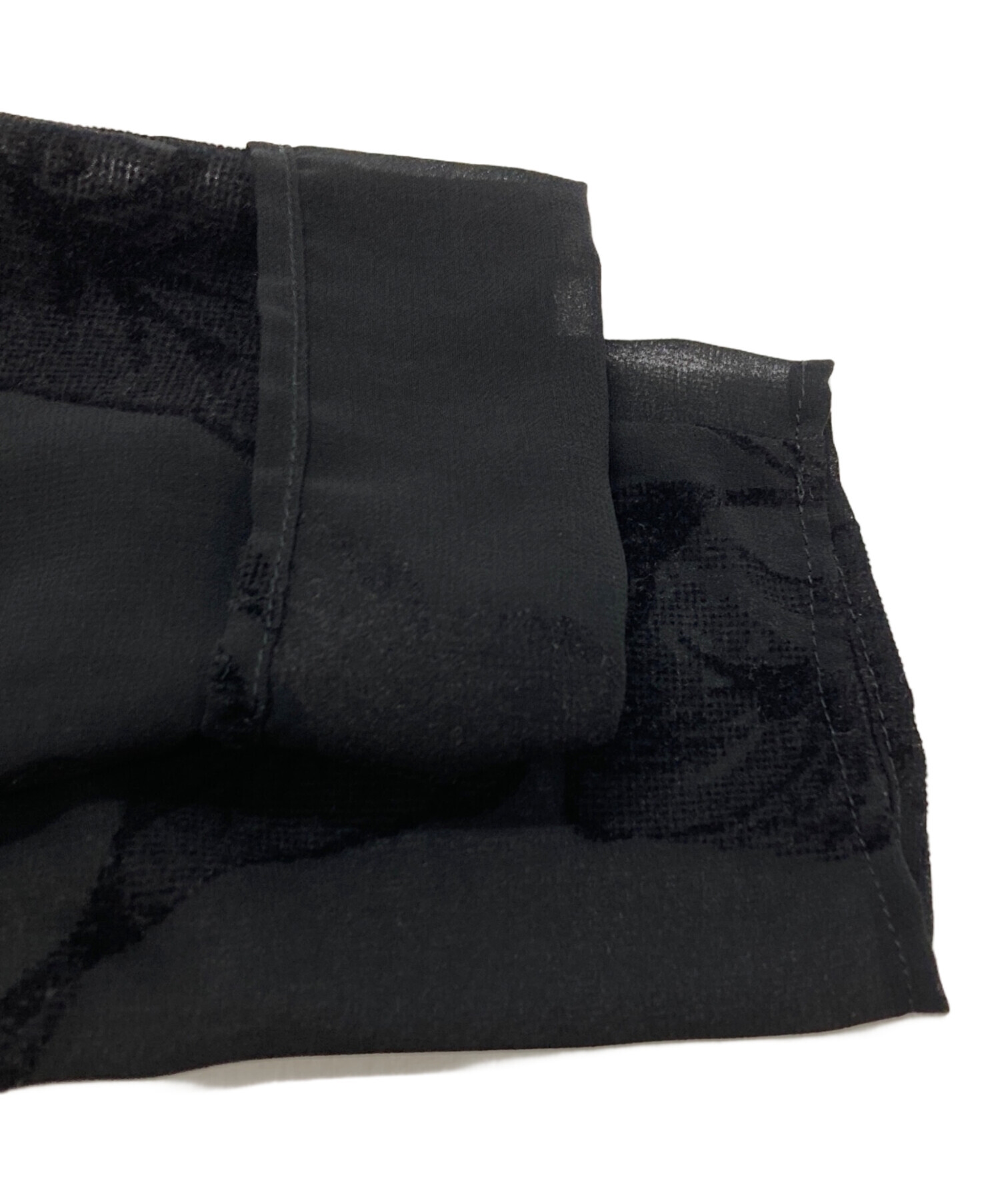 中古・古着通販】AMERI (アメリ) UND CALLA FLOCKY DRESS ブラック