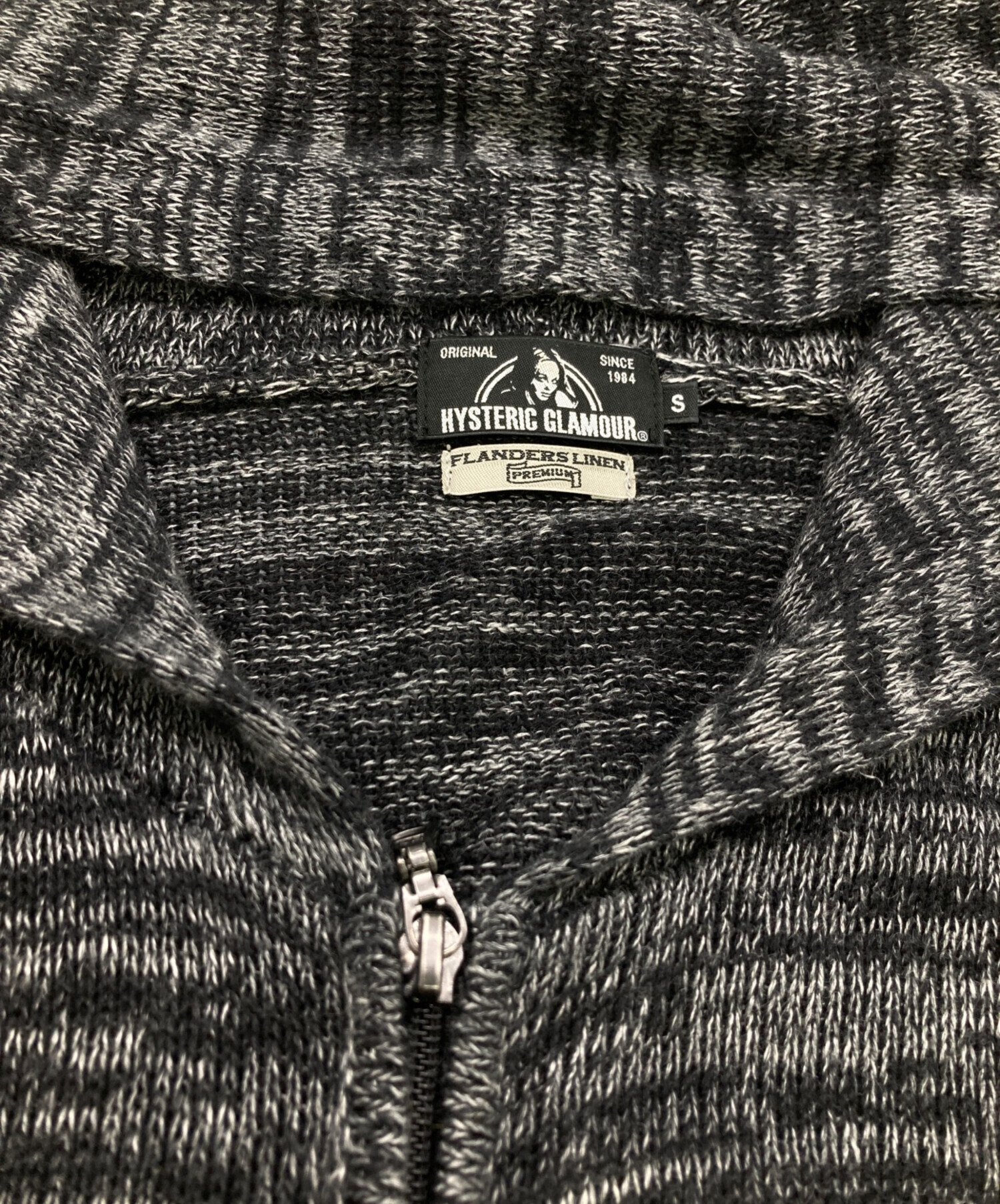 HYSTERIC GLAMOUR ヒステリックグラマーニットパーカージップ