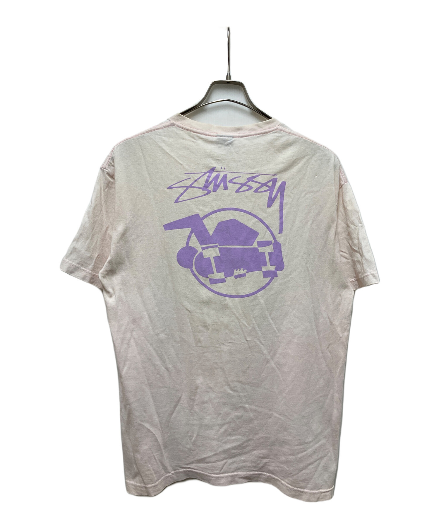 中古・古着通販】stussy (ステューシー) SKATEMAN TEE ピンク サイズ:L 