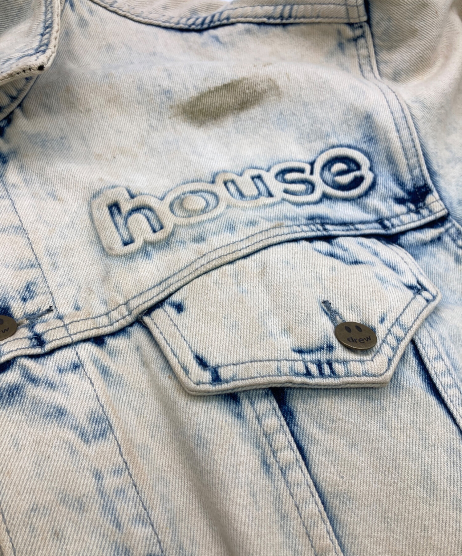 中古・古着通販】drew house (ドリューハウス) ブリーチ染めエンボス