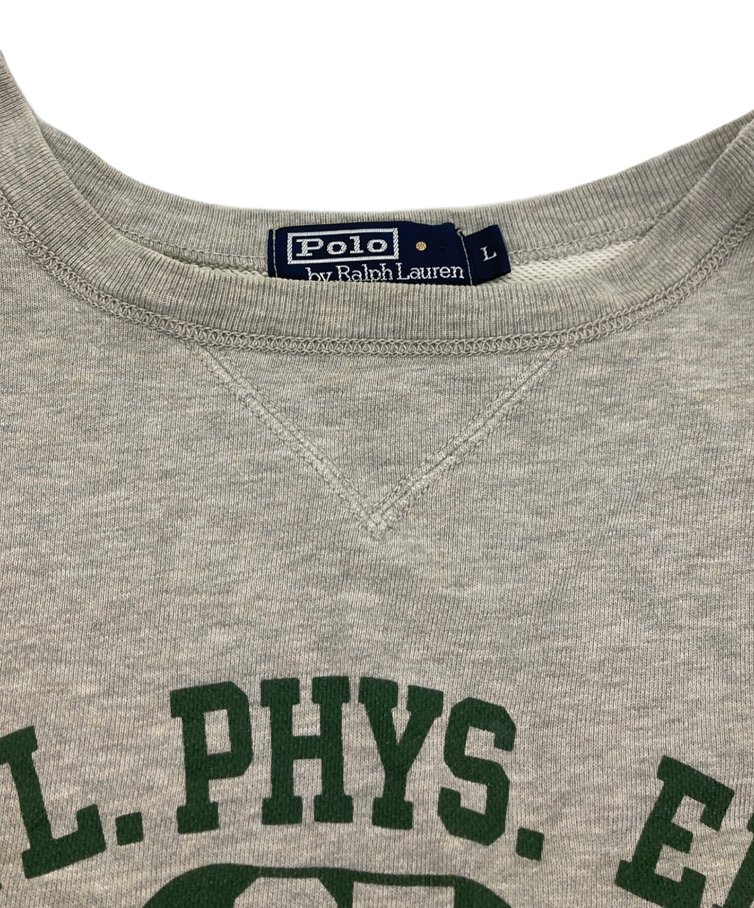 ポロ ラルフローレン 半袖 スウェット グレー ユニセックスXS 現行QRタグ 中古・古着通販】POLO RALPH LAUREN (ポロ・ラルフローレン) 半袖