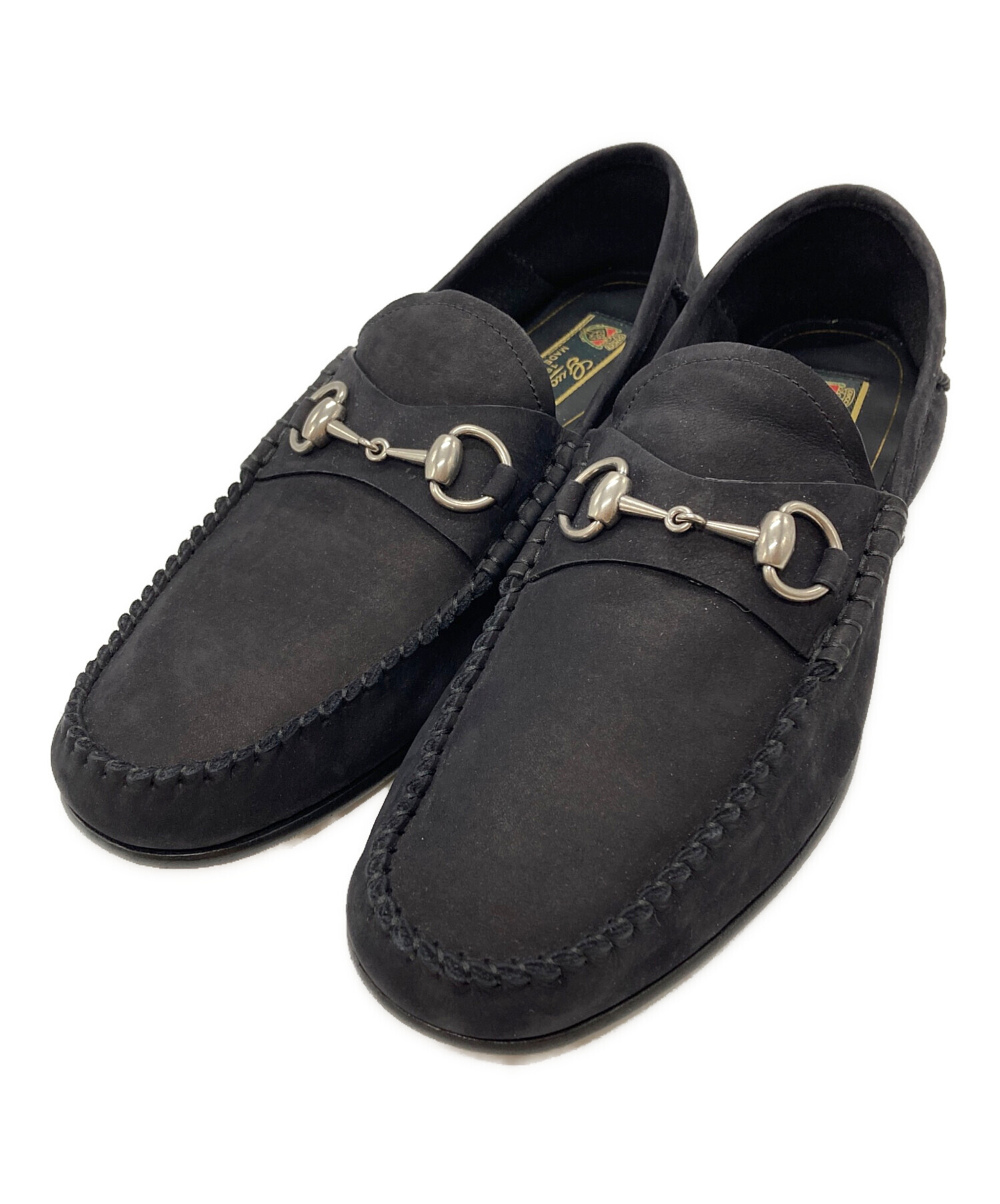 中古・古着通販】GUCCI (グッチ) ホースビットスウェードローファー