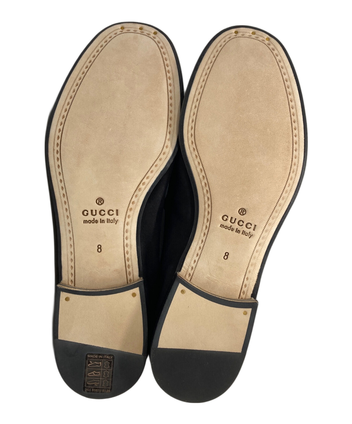 中古・古着通販】GUCCI (グッチ) ホースビットスウェードローファー