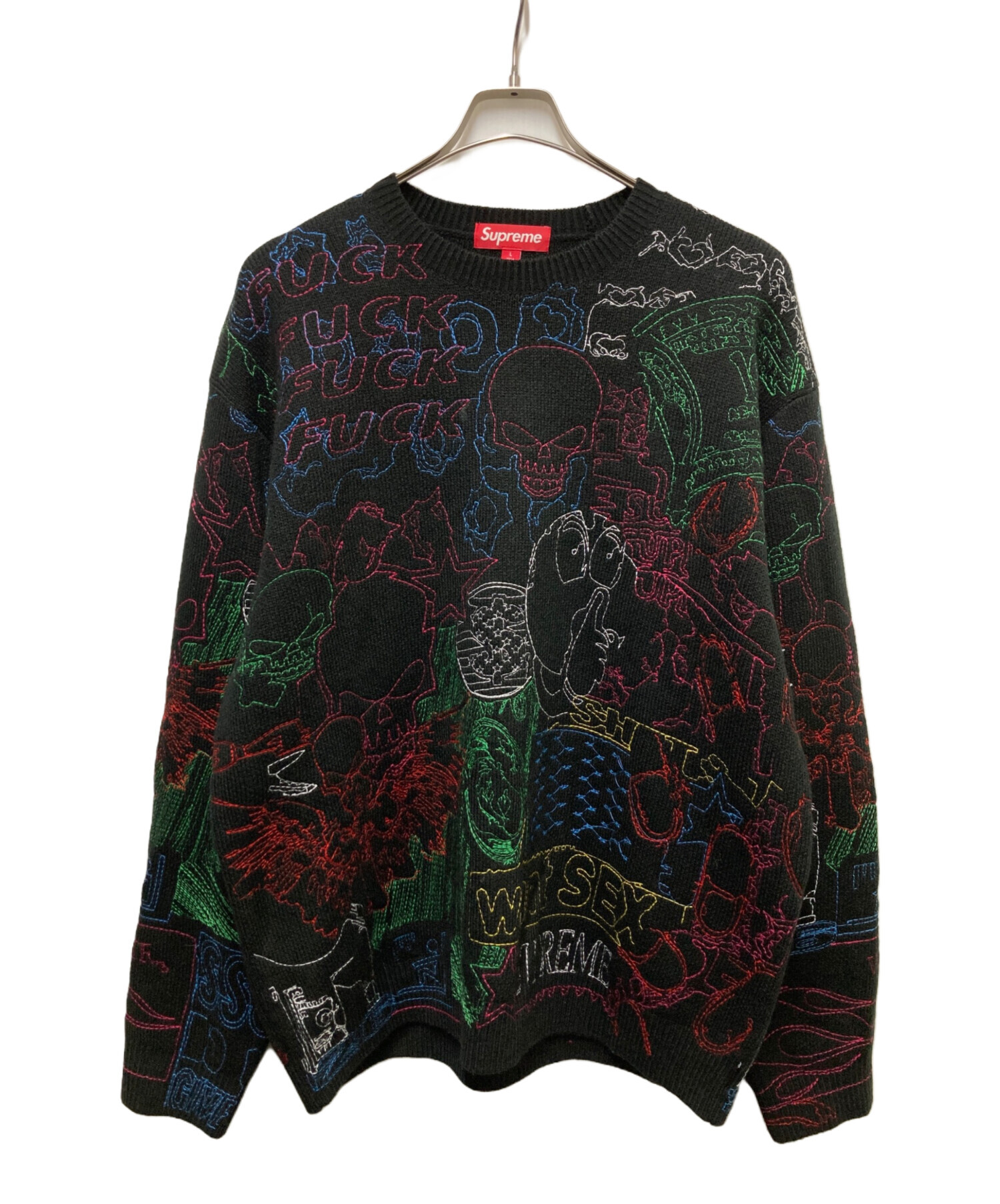 中古・古着通販】Supreme (シュプリーム) collage embroidered sweater