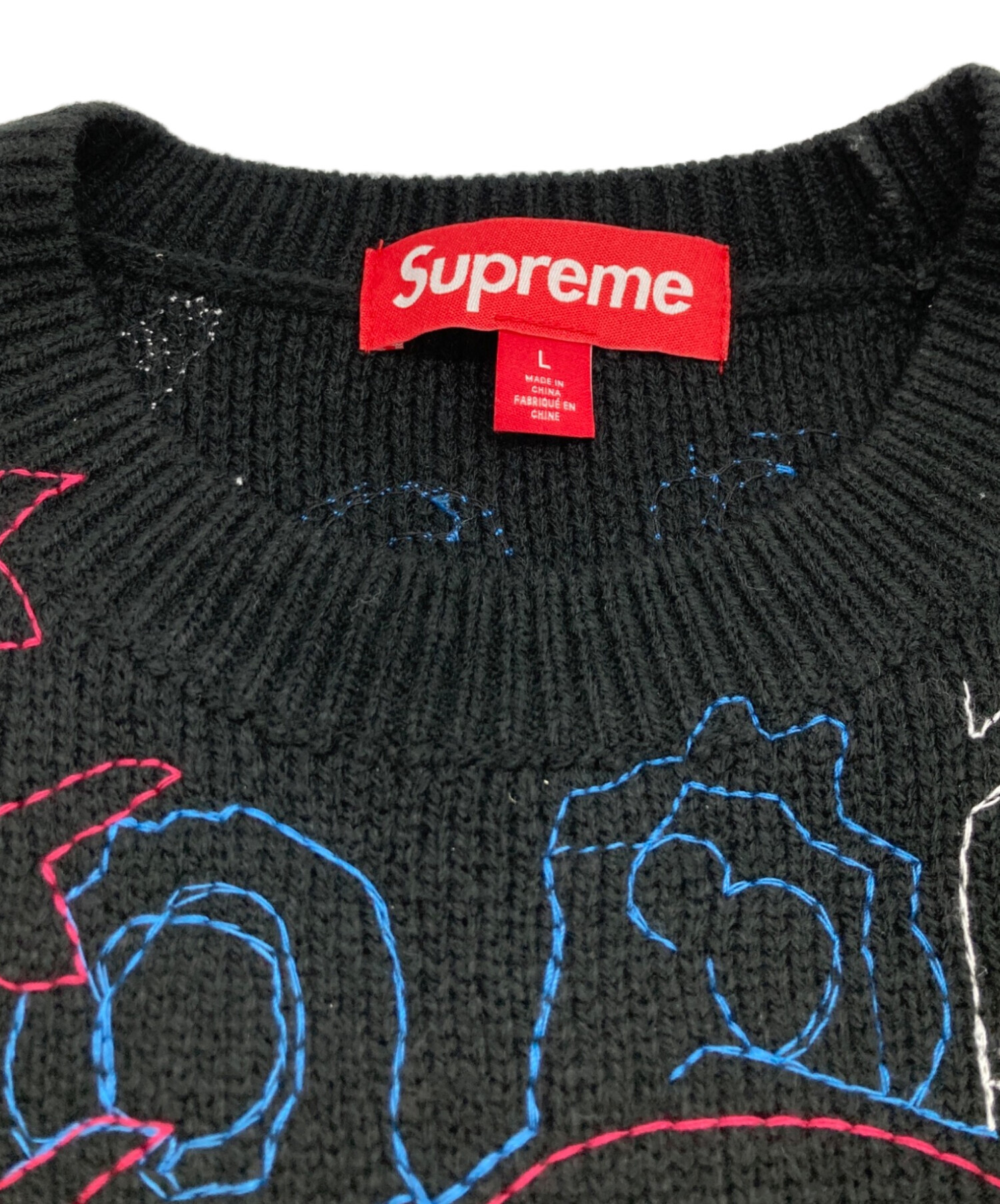 中古・古着通販】Supreme (シュプリーム) collage embroidered sweater
