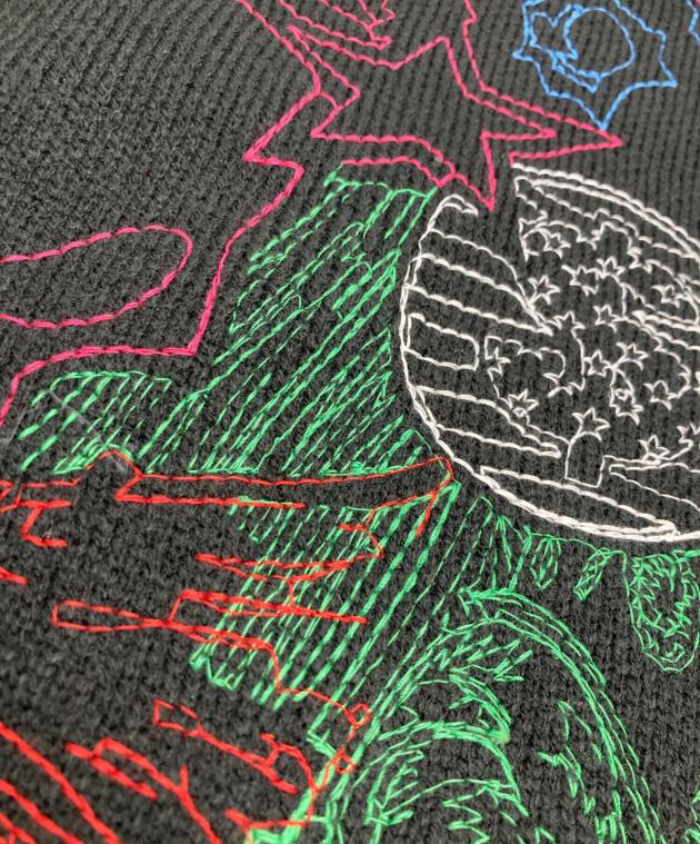 中古・古着通販】Supreme (シュプリーム) collage embroidered sweater