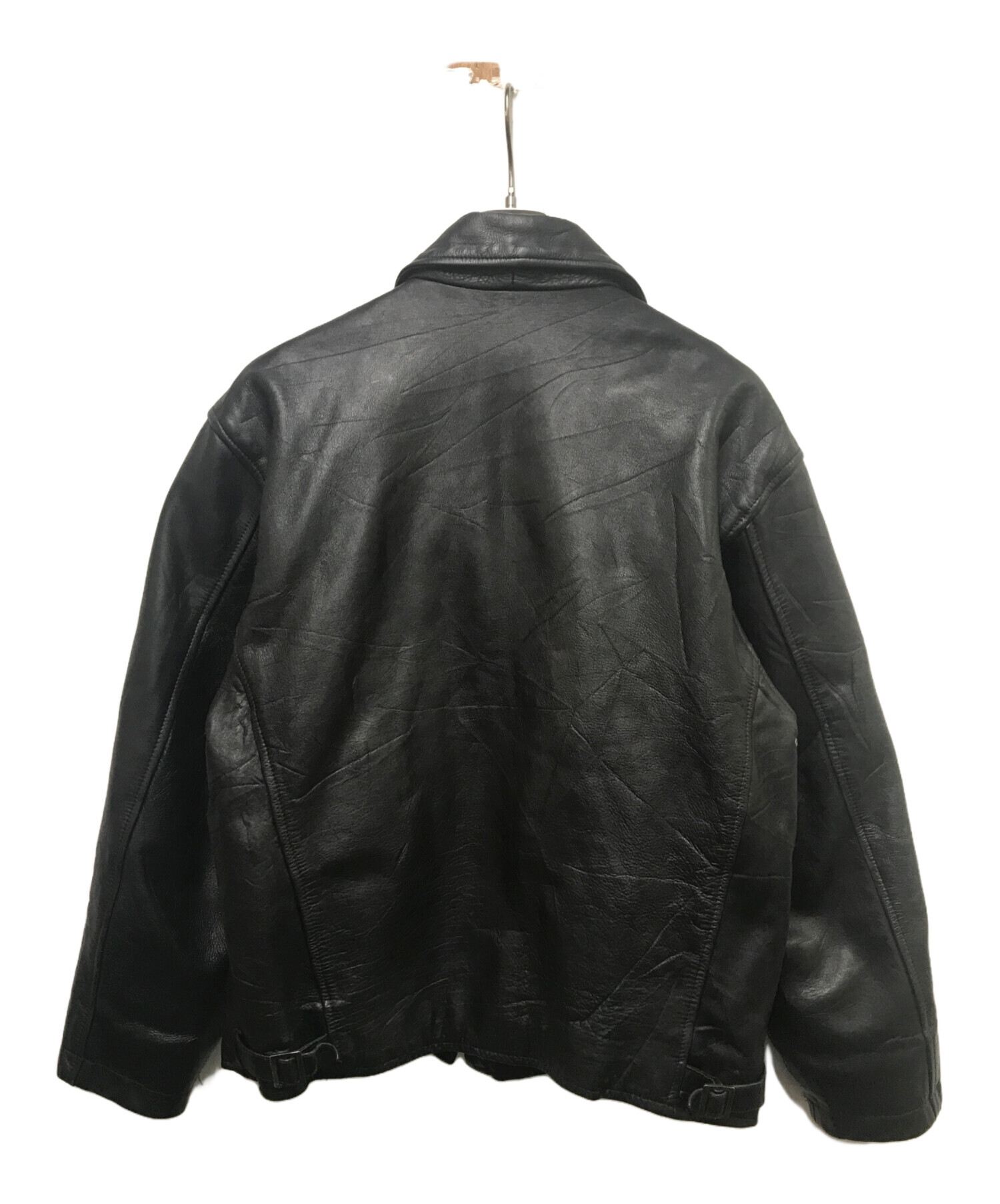 中古・古着通販】Schott (ショット) レザージャケット ブラック サイズ