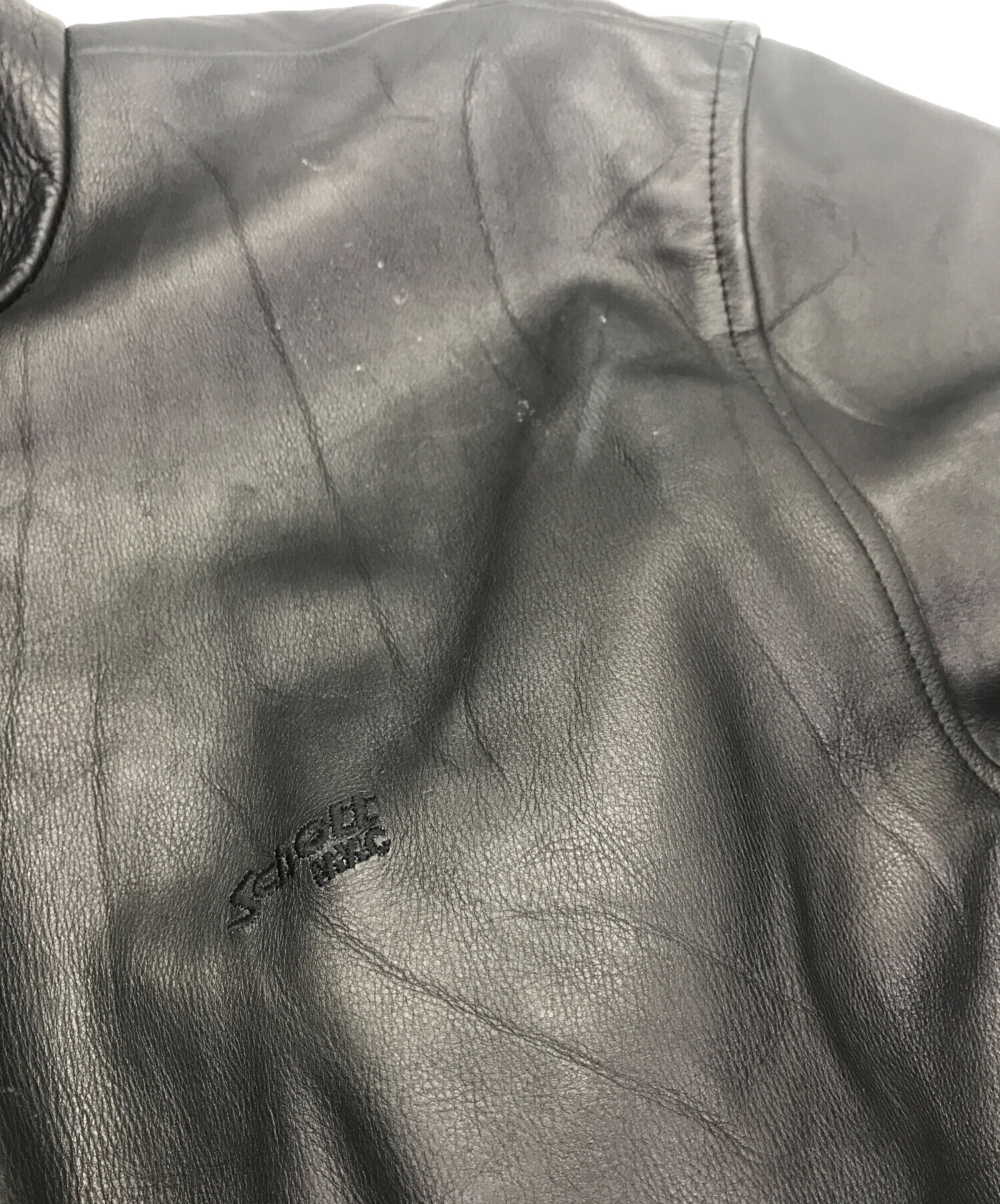 中古・古着通販】Schott (ショット) レザージャケット ブラック サイズ
