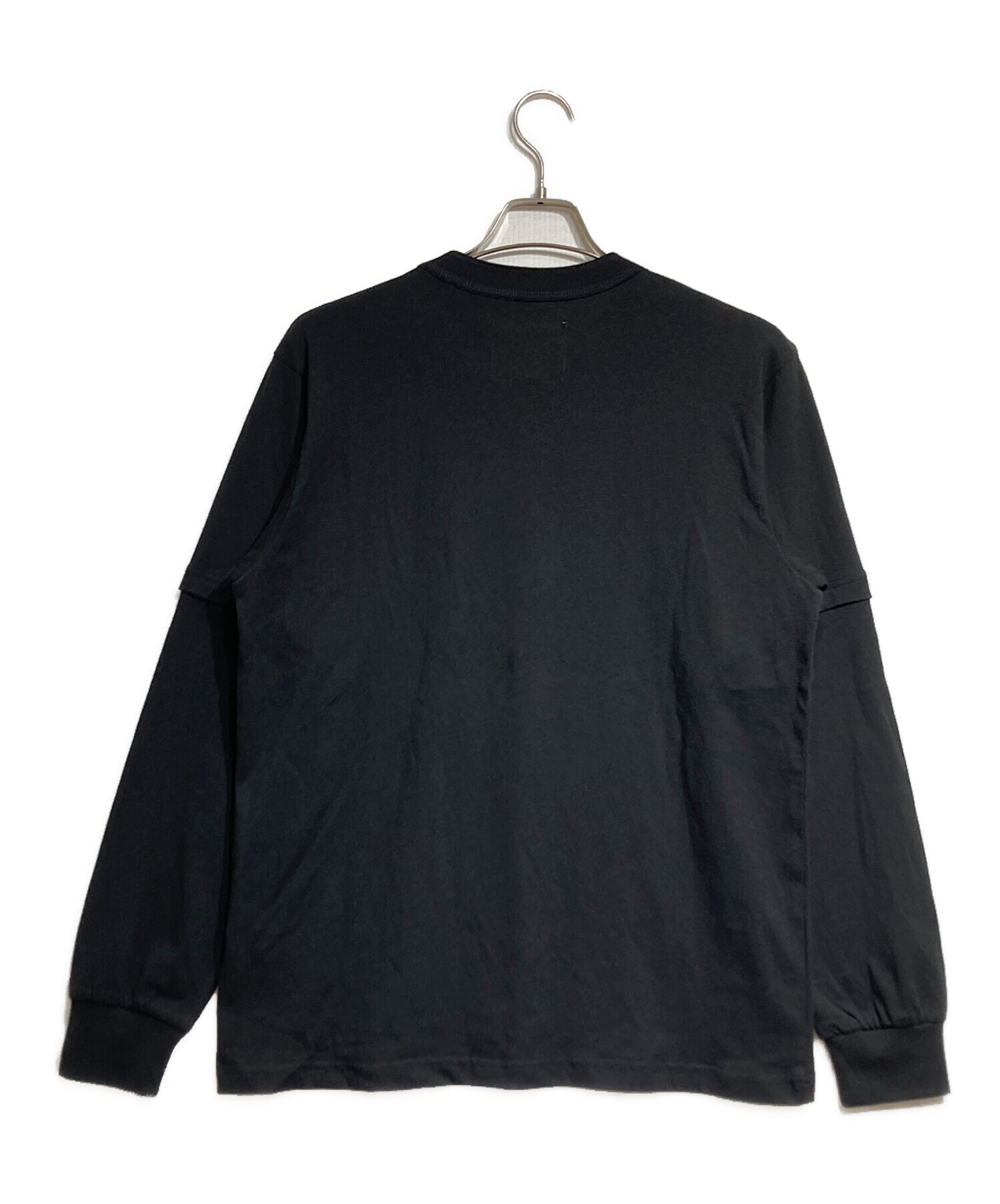 【sacai】Graphic Printロングスリーブ レイヤード 黒size3 中古・古着通販】sacai (サカイ) T-Shirt Long Sleeve/Tシャツロング