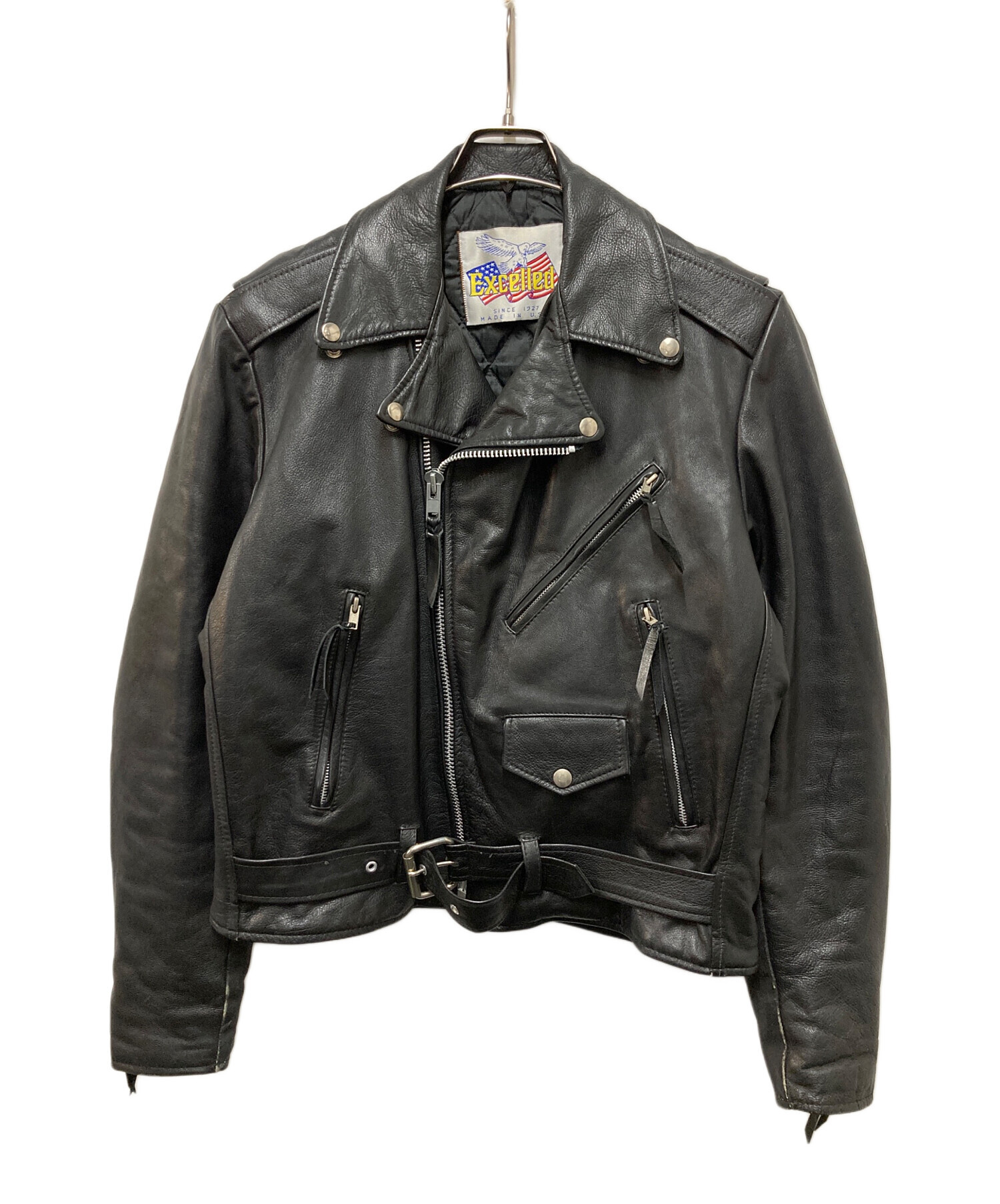 中古・古着通販】EXCELLED (エクセル) 80s-90s レザーダブルライダース