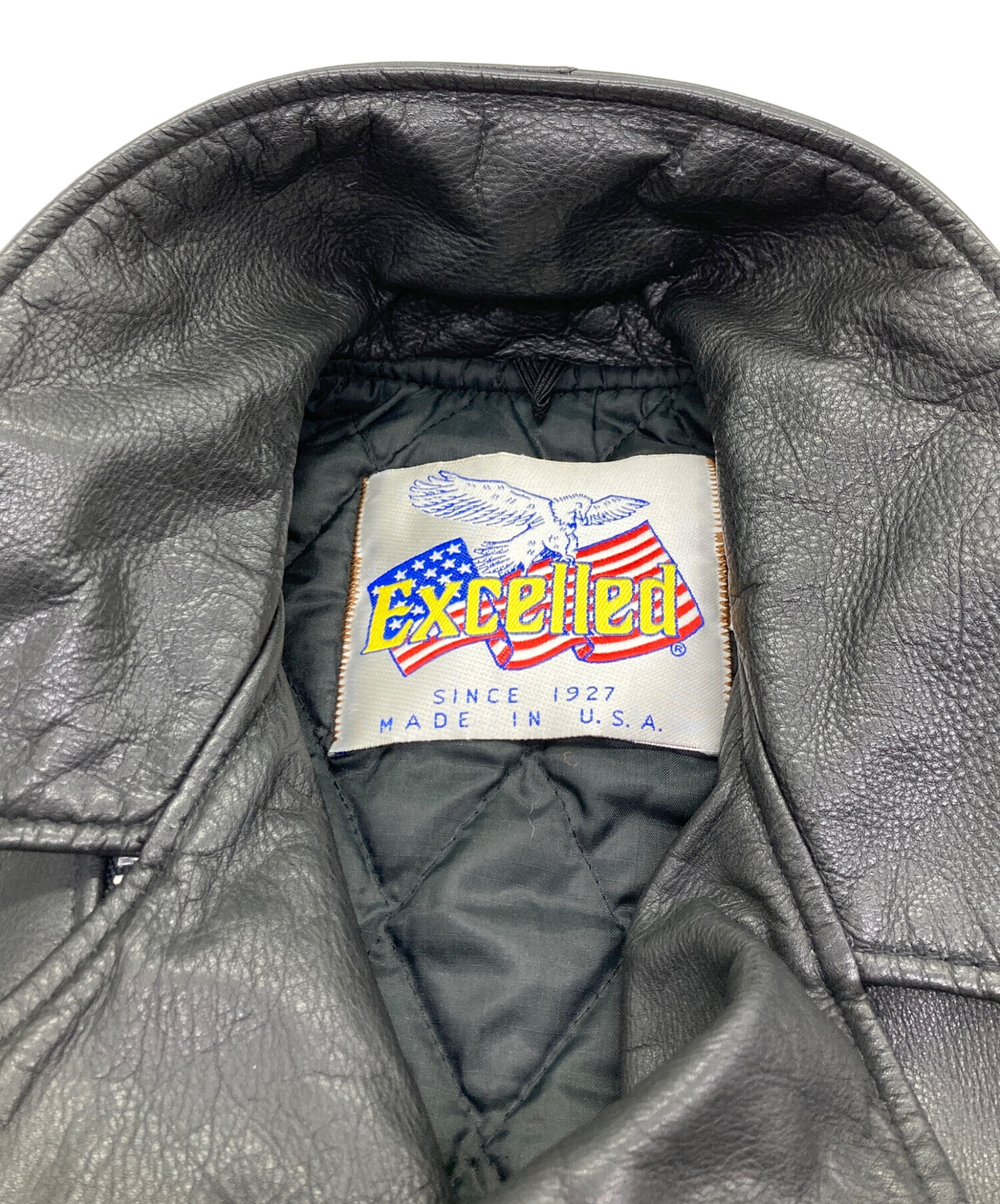 中古・古着通販】EXCELLED (エクセル) 80s-90s レザーダブルライダース