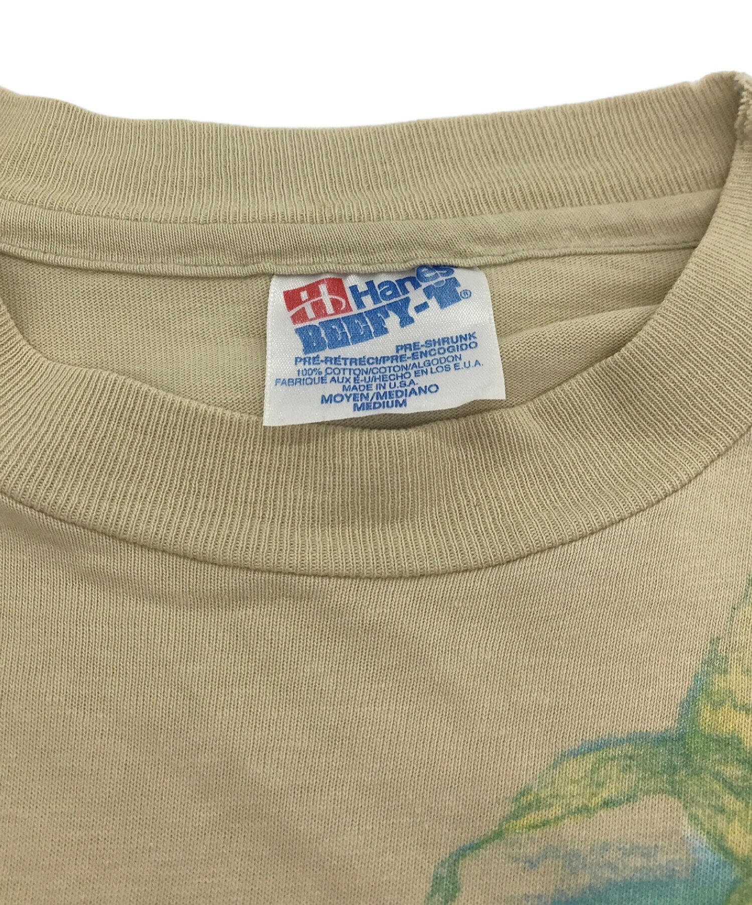 古着 90年代 ヘインズ Hanes BEEFY-T SAN DIEGO ZOO ゴリラ柄 両面 