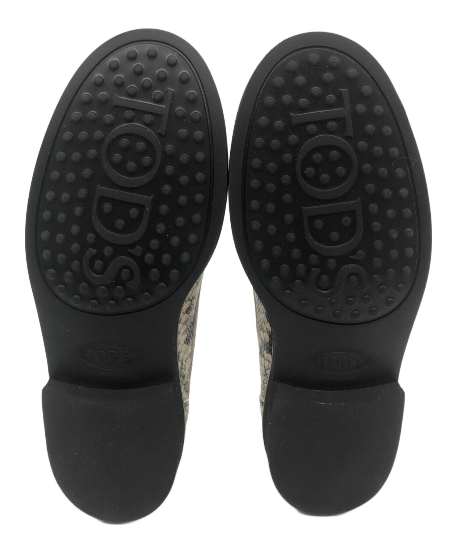 TOD‘Sローファー パイソン柄 中古・古着通販】TOD'S (トッズ) パイソンローファー ベージュ