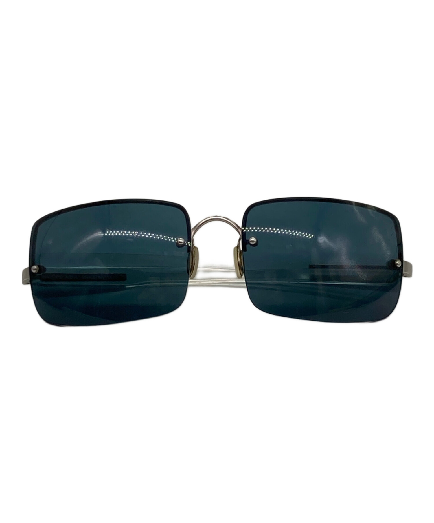 Rachel着用 PRADA サングラス リムレス　ワイヤー Rachel着用 90s-00s PRADA サングラス リムレス ワイヤー - メルカリ