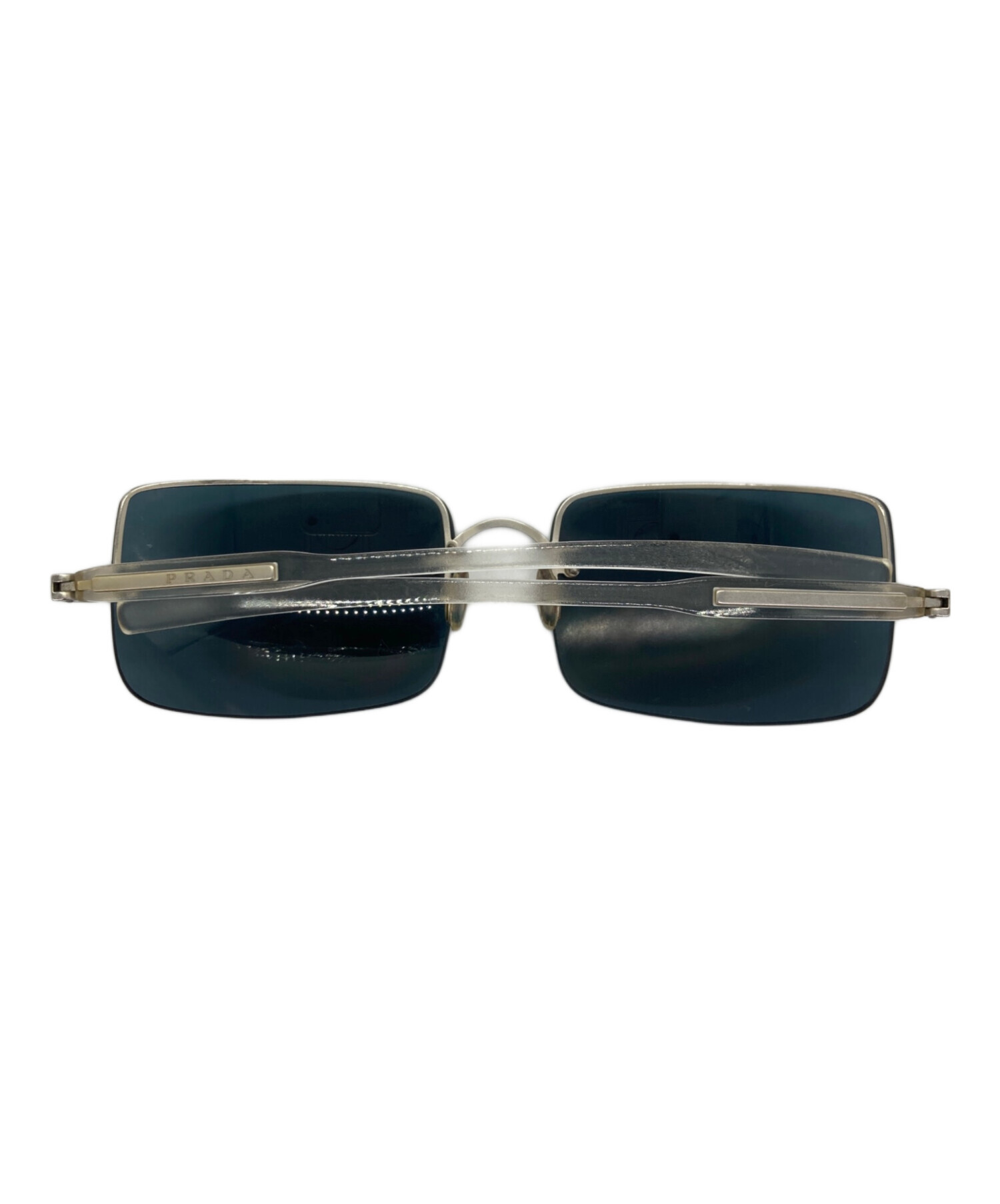 【希少】PRADA Archive リムレス サングラス 中古・古着通販】PRADA (プラダ) リムレスサングラス ネイビー×クリア