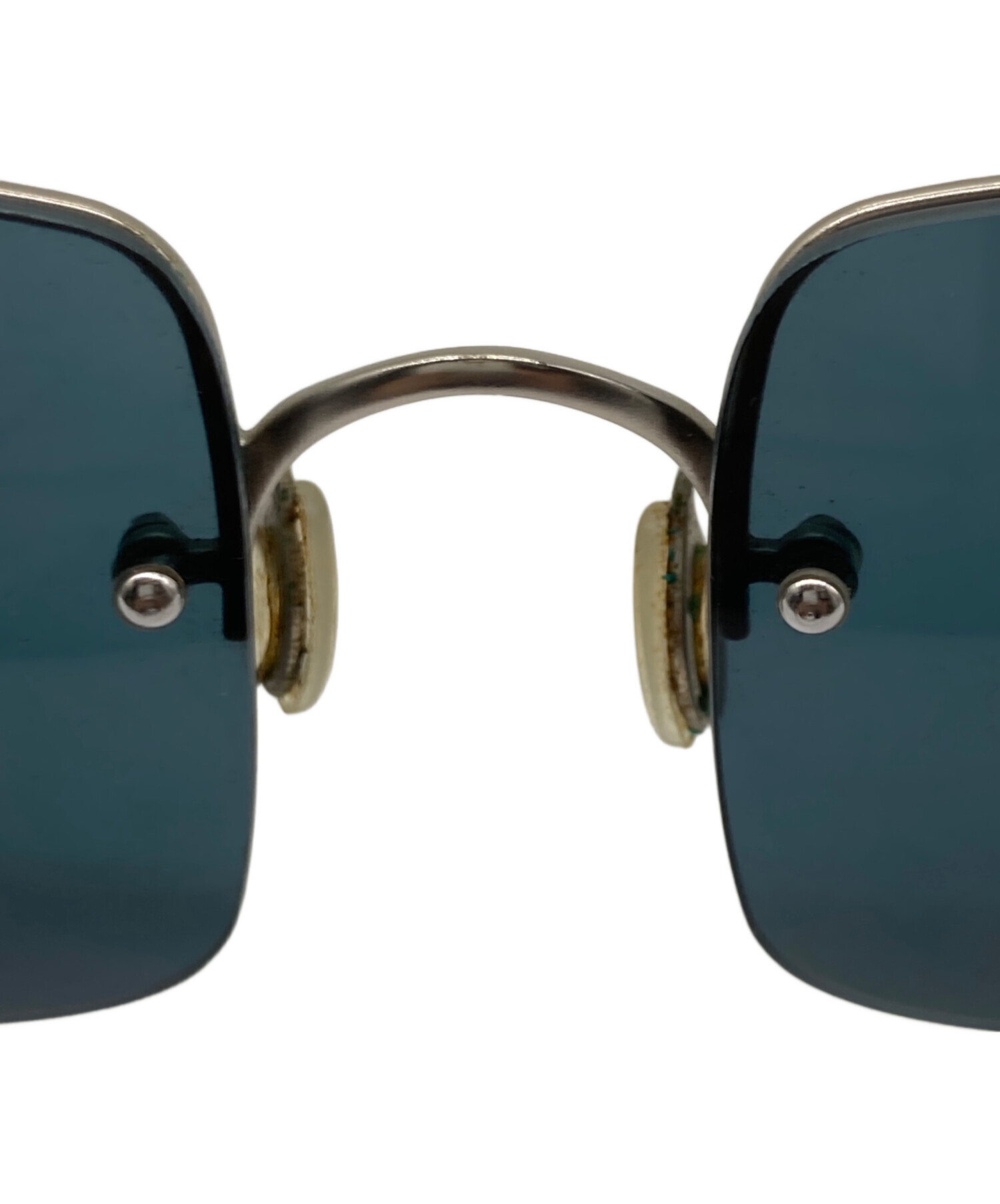 中古・古着通販】PRADA (プラダ) リムレスサングラス ネイビー×クリア