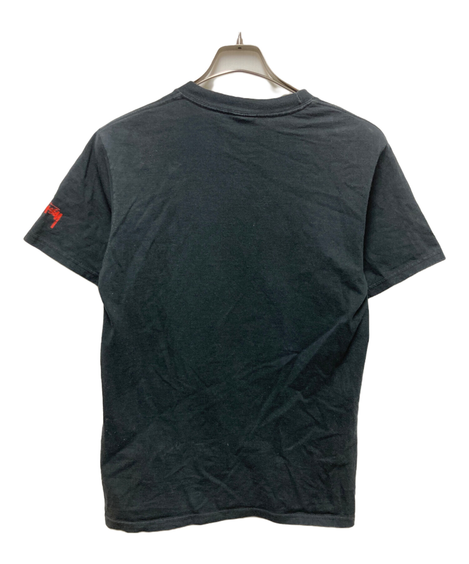 中古・古着通販】stussy (ステューシー) フロッキースカルプリントT 