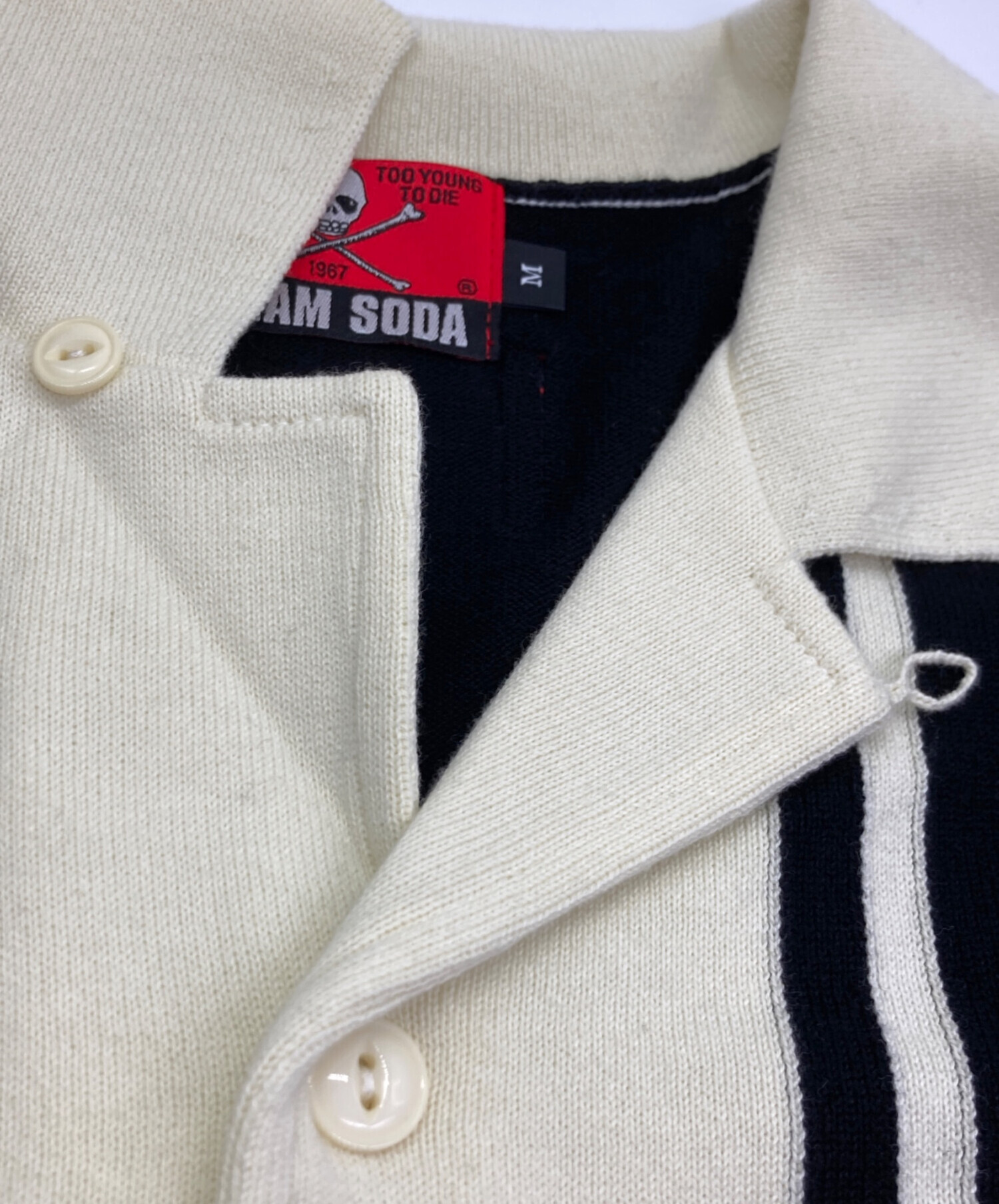 中古・古着通販】CREAM SODA (クリームソーダ) 切り替えしニットシャツ